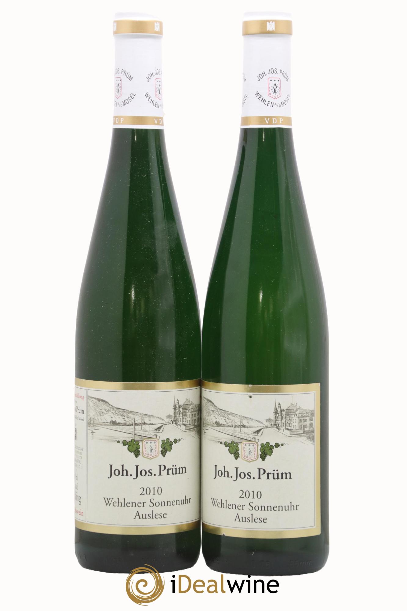 Riesling Joh. Jos. Prum Wehlener Sonnenuhr Auslese 2010 - Lot de 2 bouteilles - 0