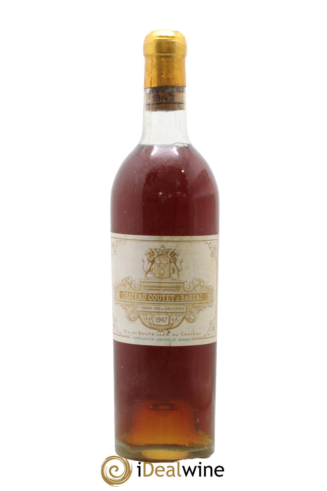 Château Coutet 1er Grand Cru Classé 1947 - Lotto di 1 bottiglia - 0