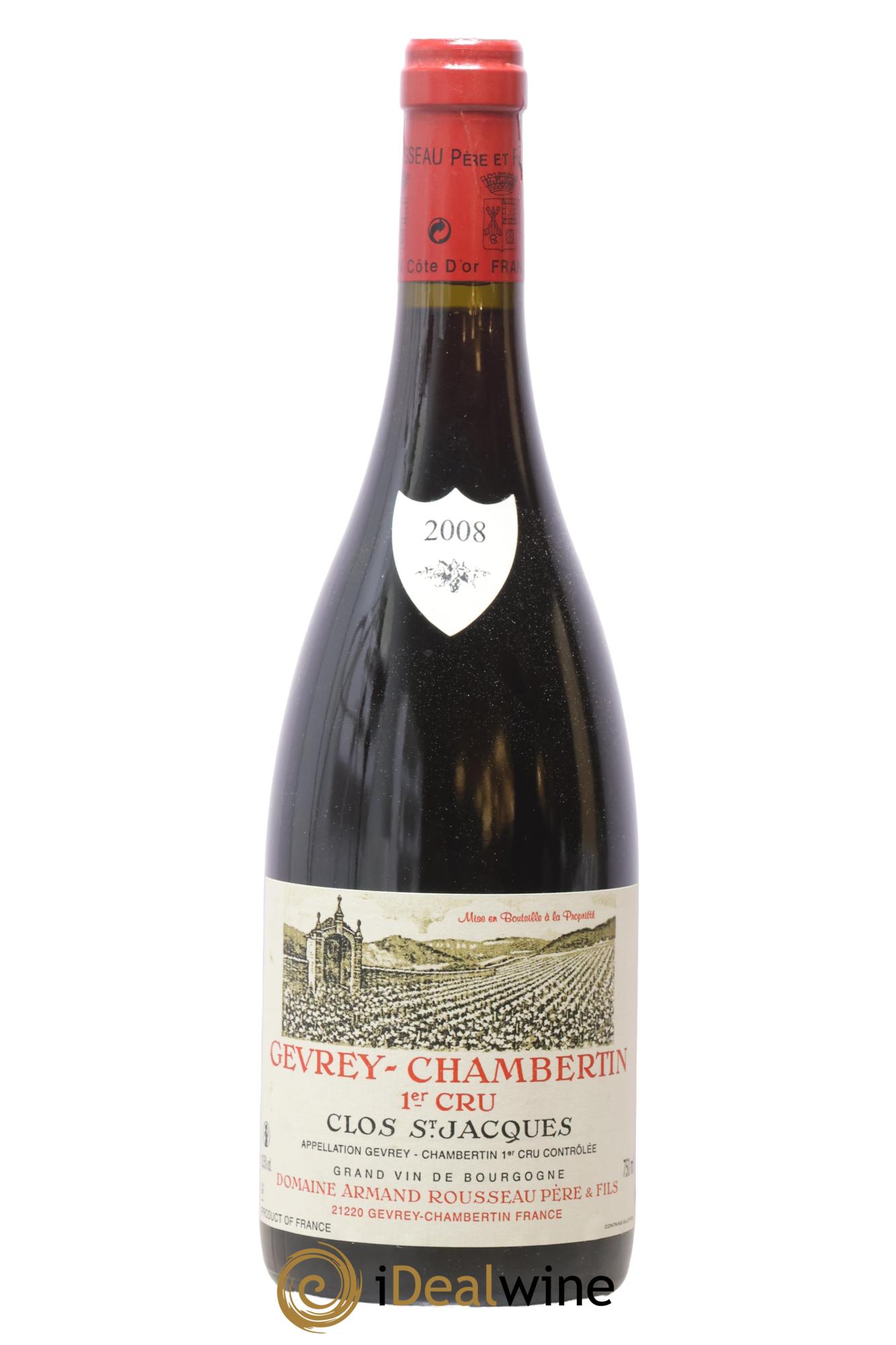 Gevrey-Chambertin 1er Cru Clos Saint-Jacques Armand Rousseau (Domaine) 2008 - Posten von 1 Flasche - 0