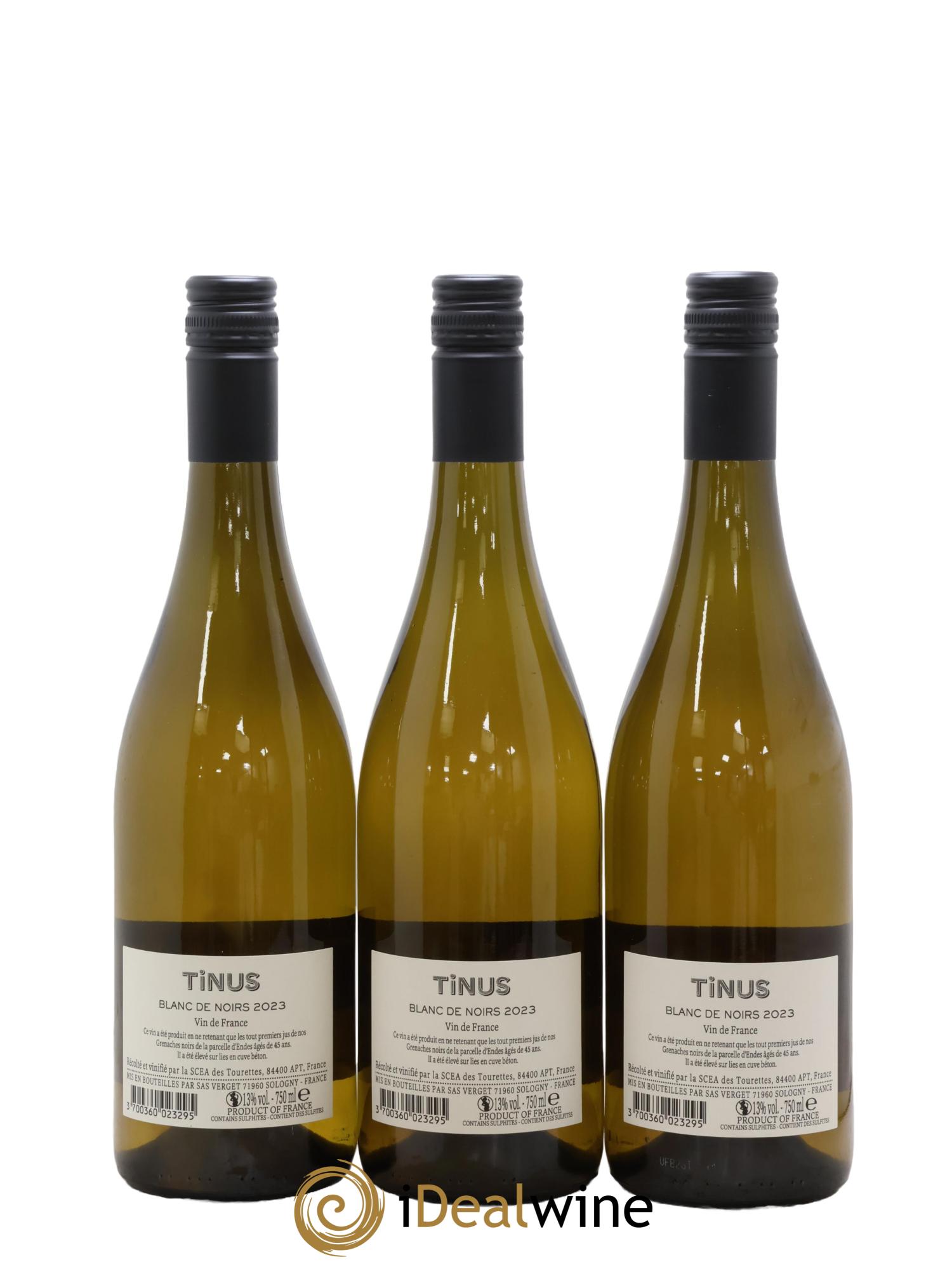 Vin de France Tinus Blanc de noirs Jean-Marie Guffens 2023 - Lot de 3 bouteilles - 1