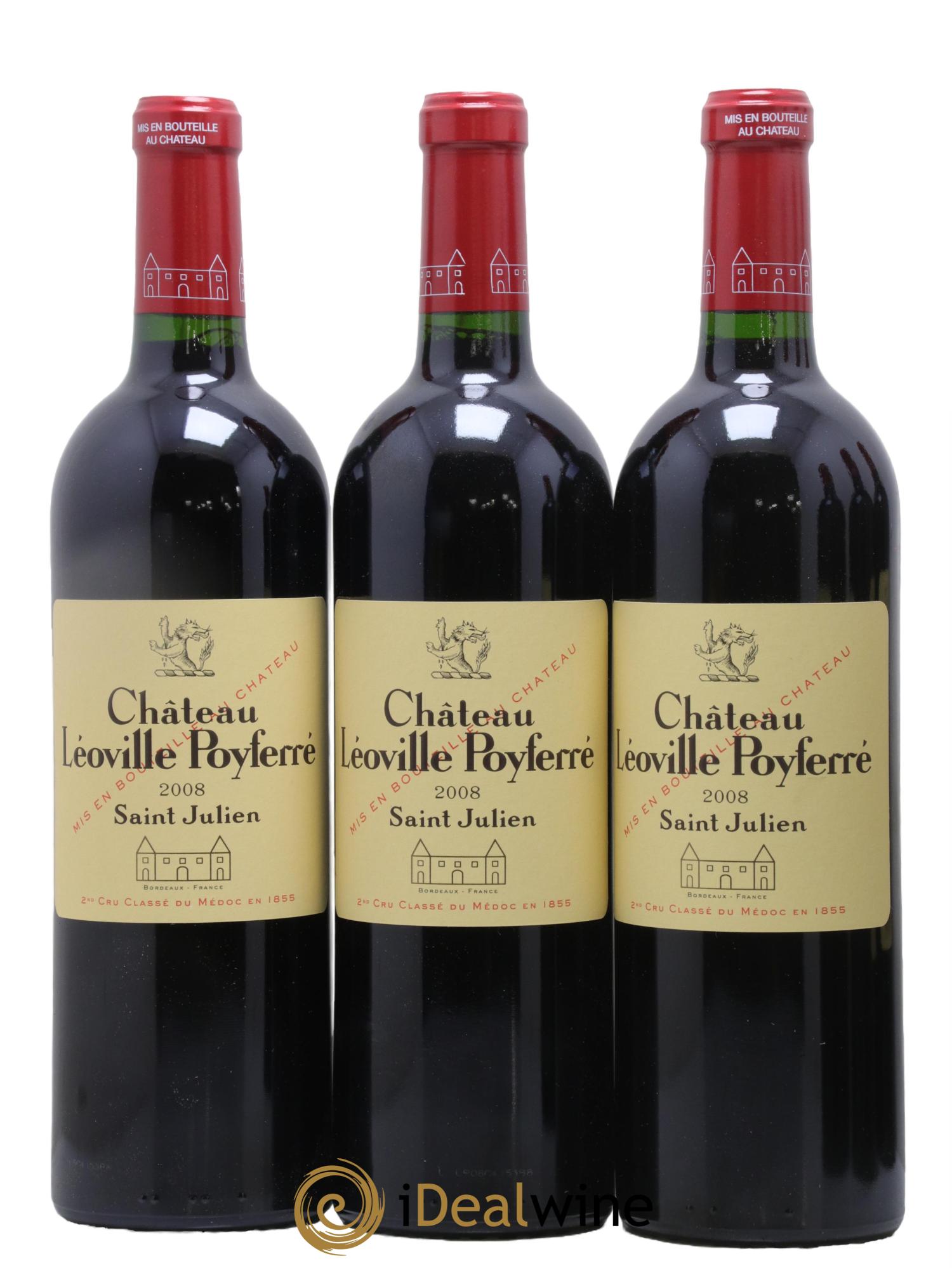 Château Léoville Poyferré 2ème Grand Cru Classé 2008 - Lotto di 6 bottiglie - 1