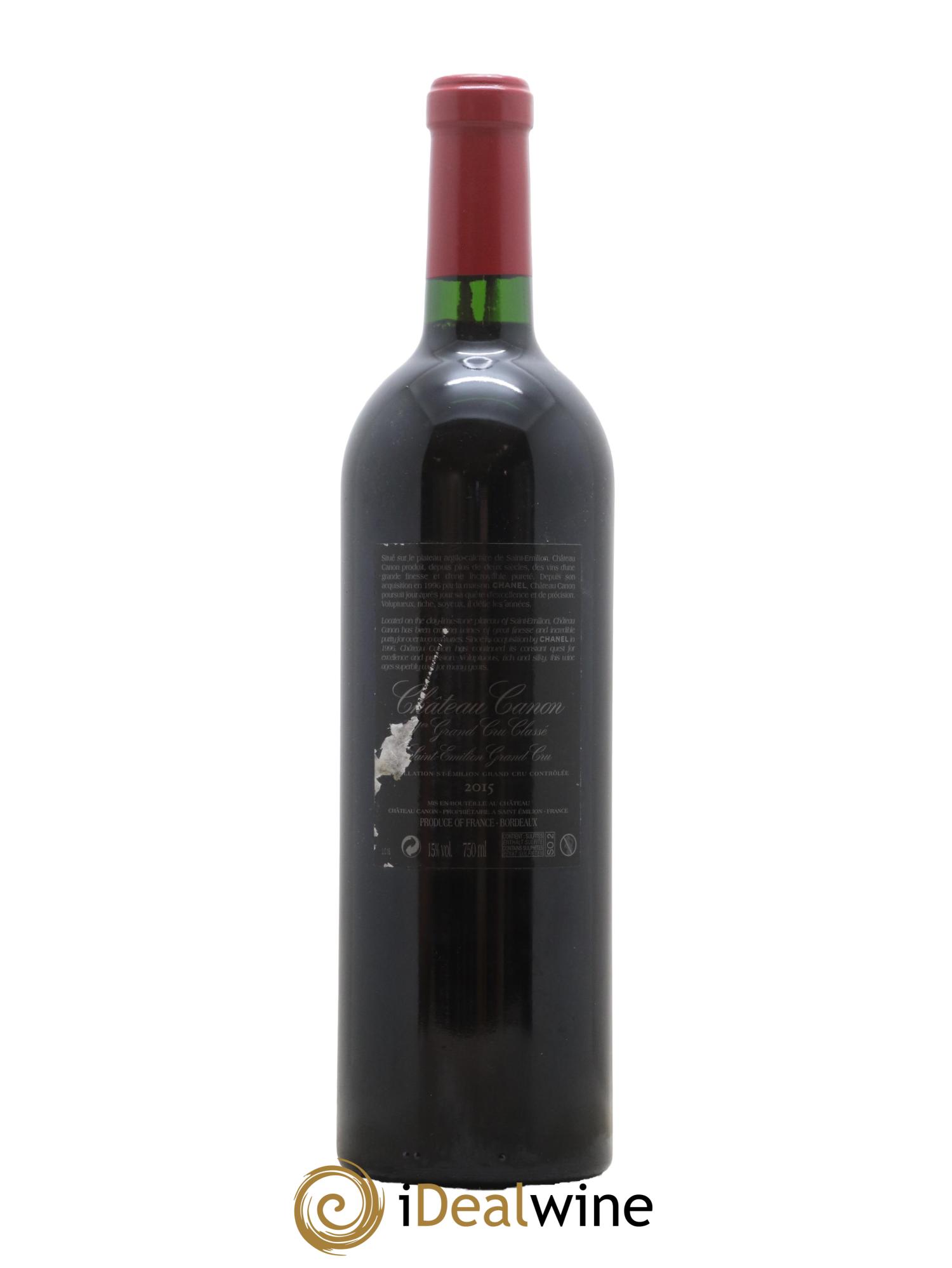 Château Canon 1er Grand Cru Classé B 2015 - Lot de 1 bouteille - 1