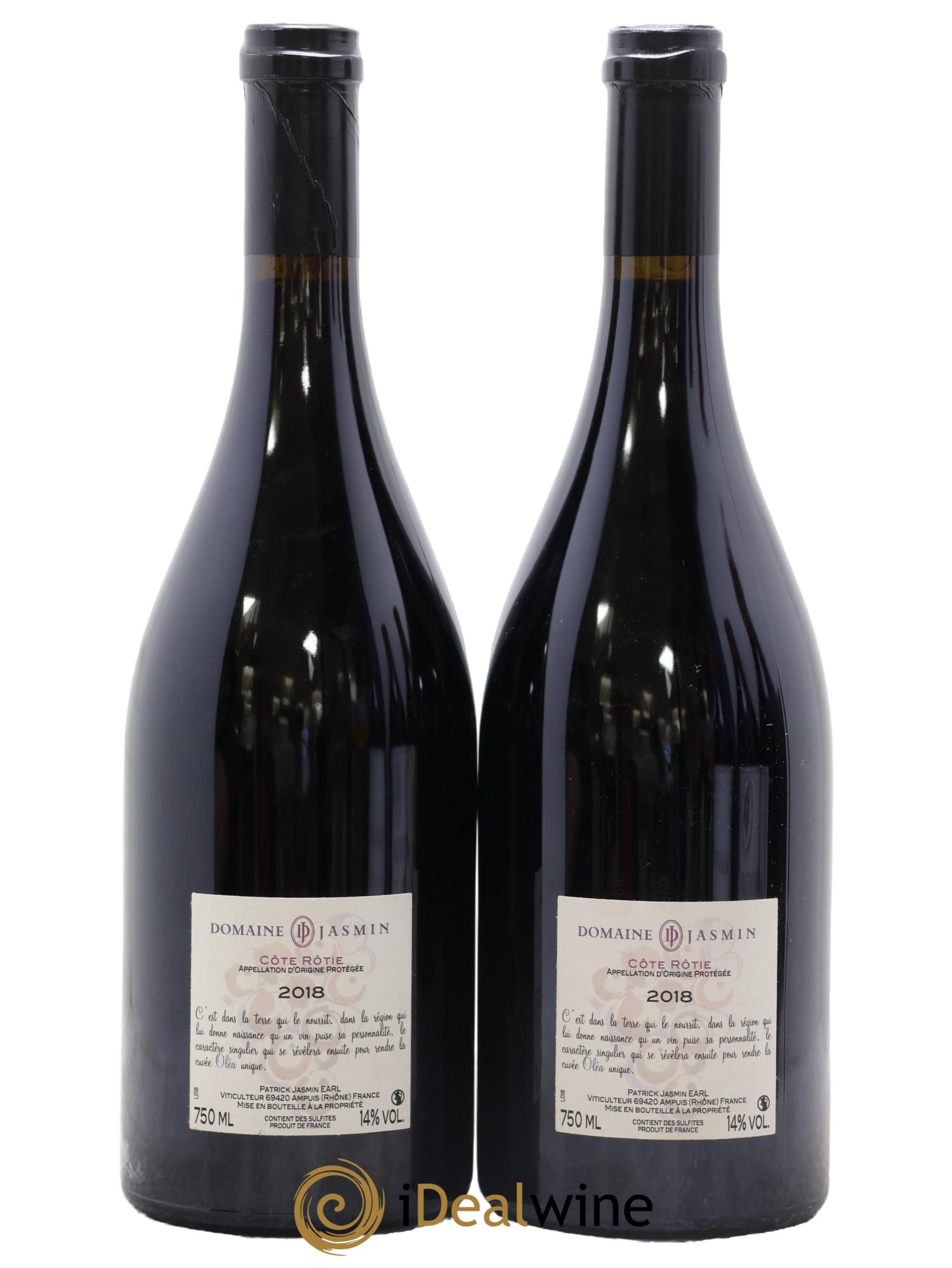 Côte-Rôtie Oléa Jasmin (Domaine) 2018 - Posten von 2 Flaschen - 1
