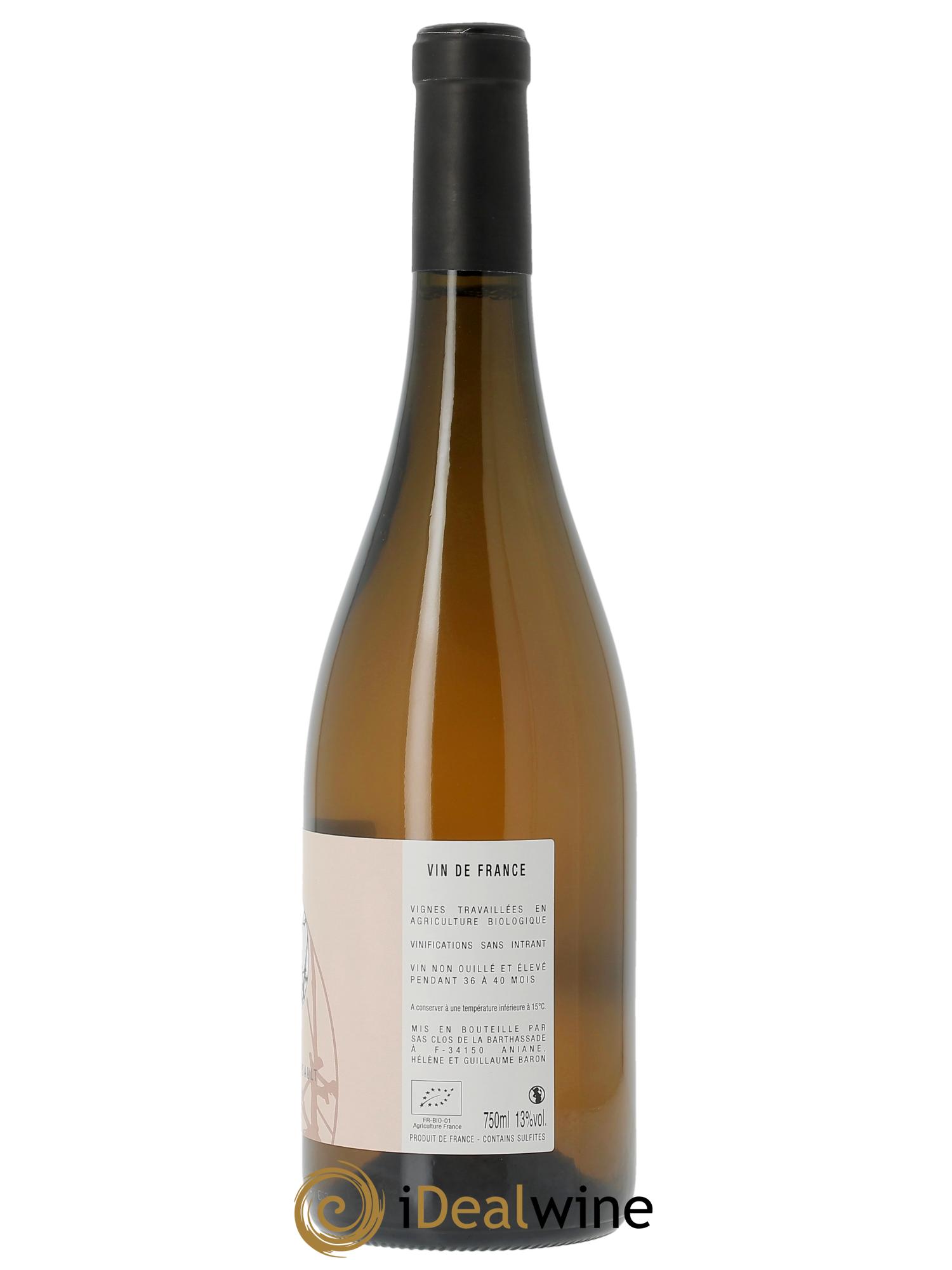 Pays d'Hérault Blanc de Cinsault Le Clos de la Barthassade 2021 - Lot de 1 bouteille - 1
