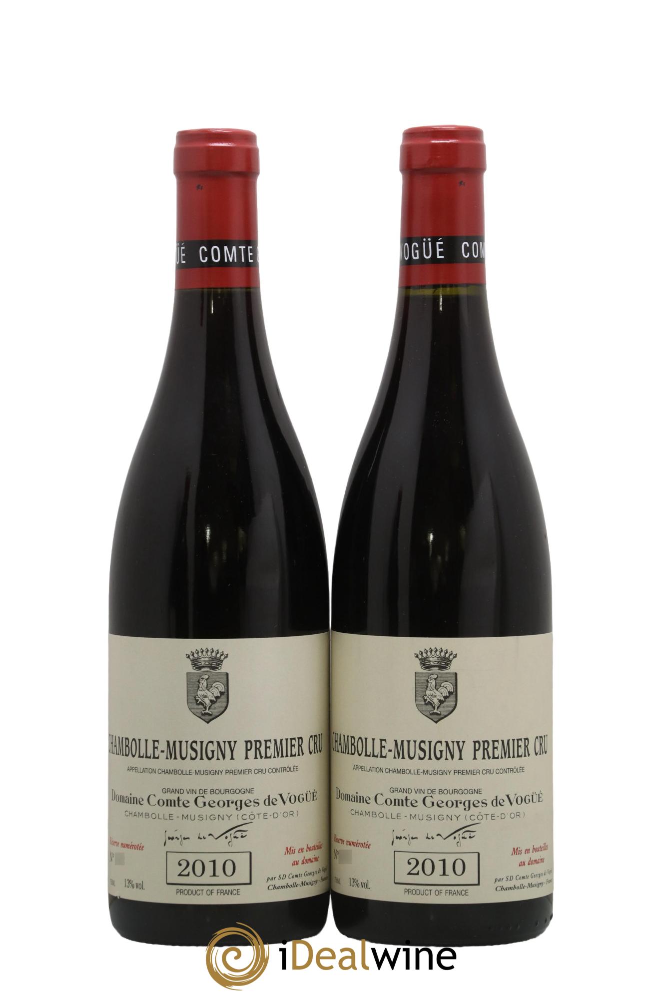 Chambolle-Musigny 1er Cru Comte Georges de Vogüé 2010 - Lotto di 2 bottiglie - 0