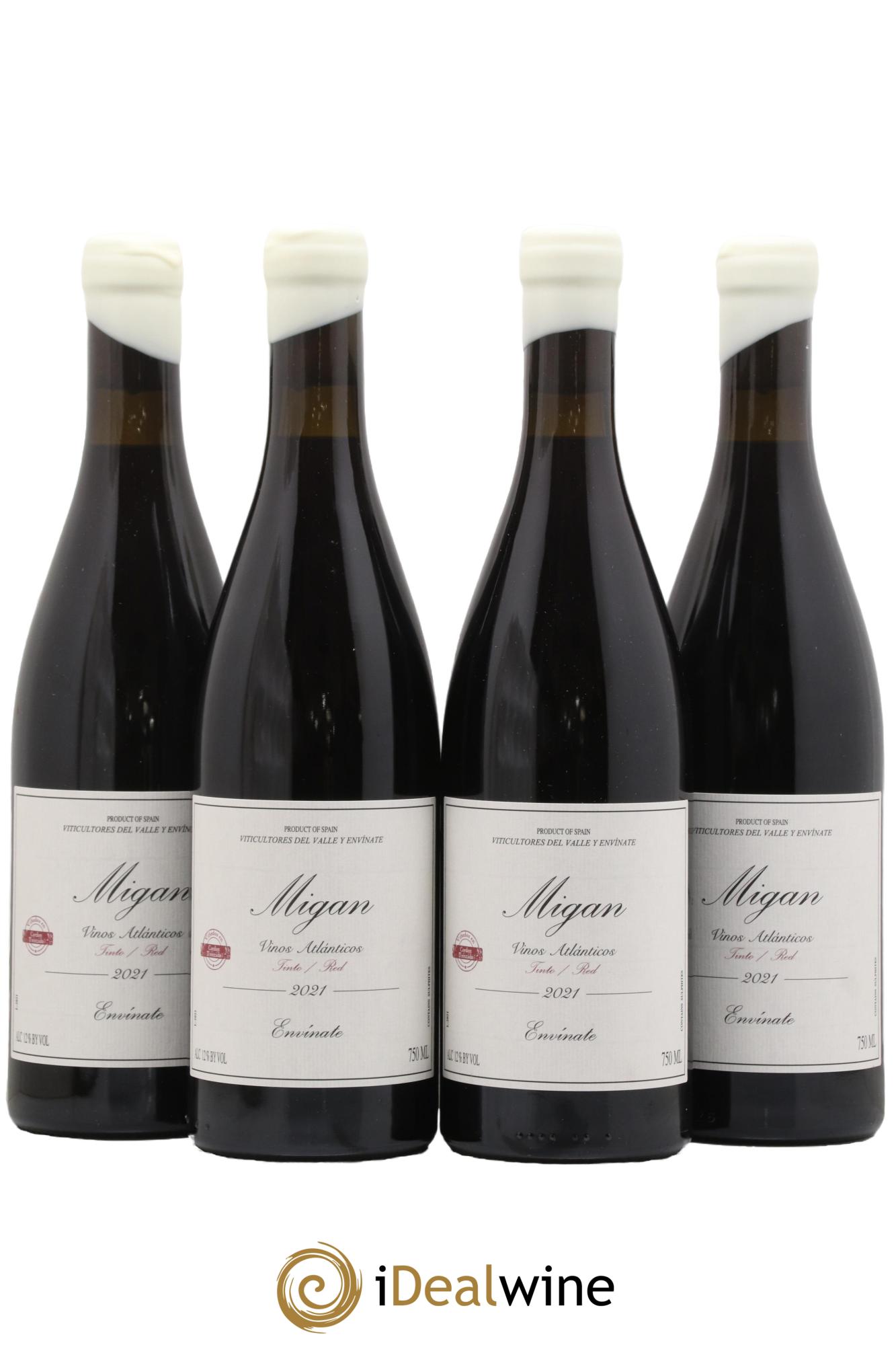 Espagne Vinos Atlanticos Migan Envinate 2021 - Lot de 4 bouteilles - 0