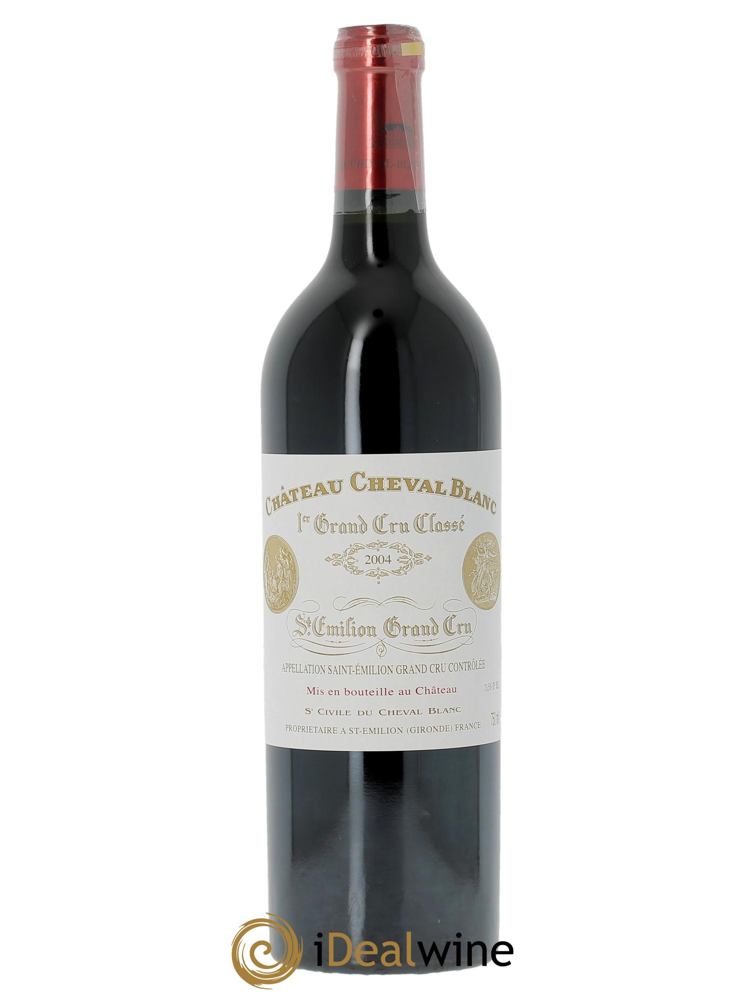 Château Cheval Blanc 1er Grand Cru Classé A 2004 - Lot de 1 bouteille - 0