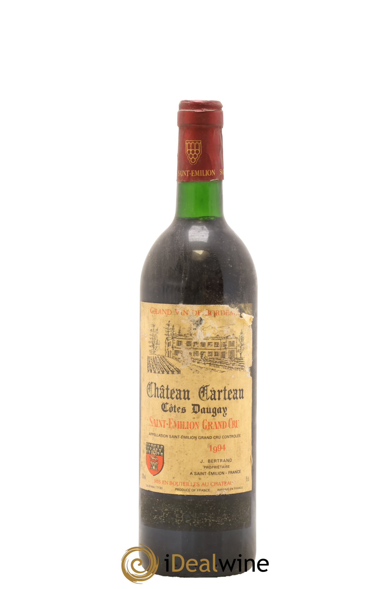 Saint-Émilion Grand Cru Côte Daugay Chateau Carteau 1994 - Lot de 1 bouteille - 0