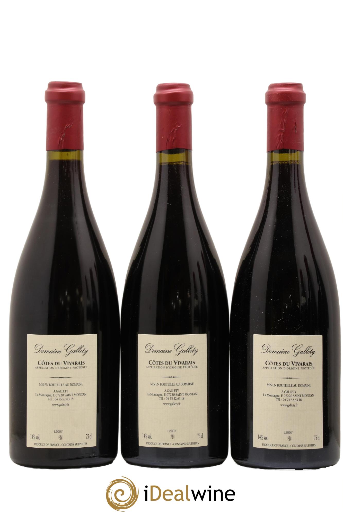 Côtes du Vivarais La Ligure Gallety (Domaine)  2016 - Lot of 6 bottles - 4