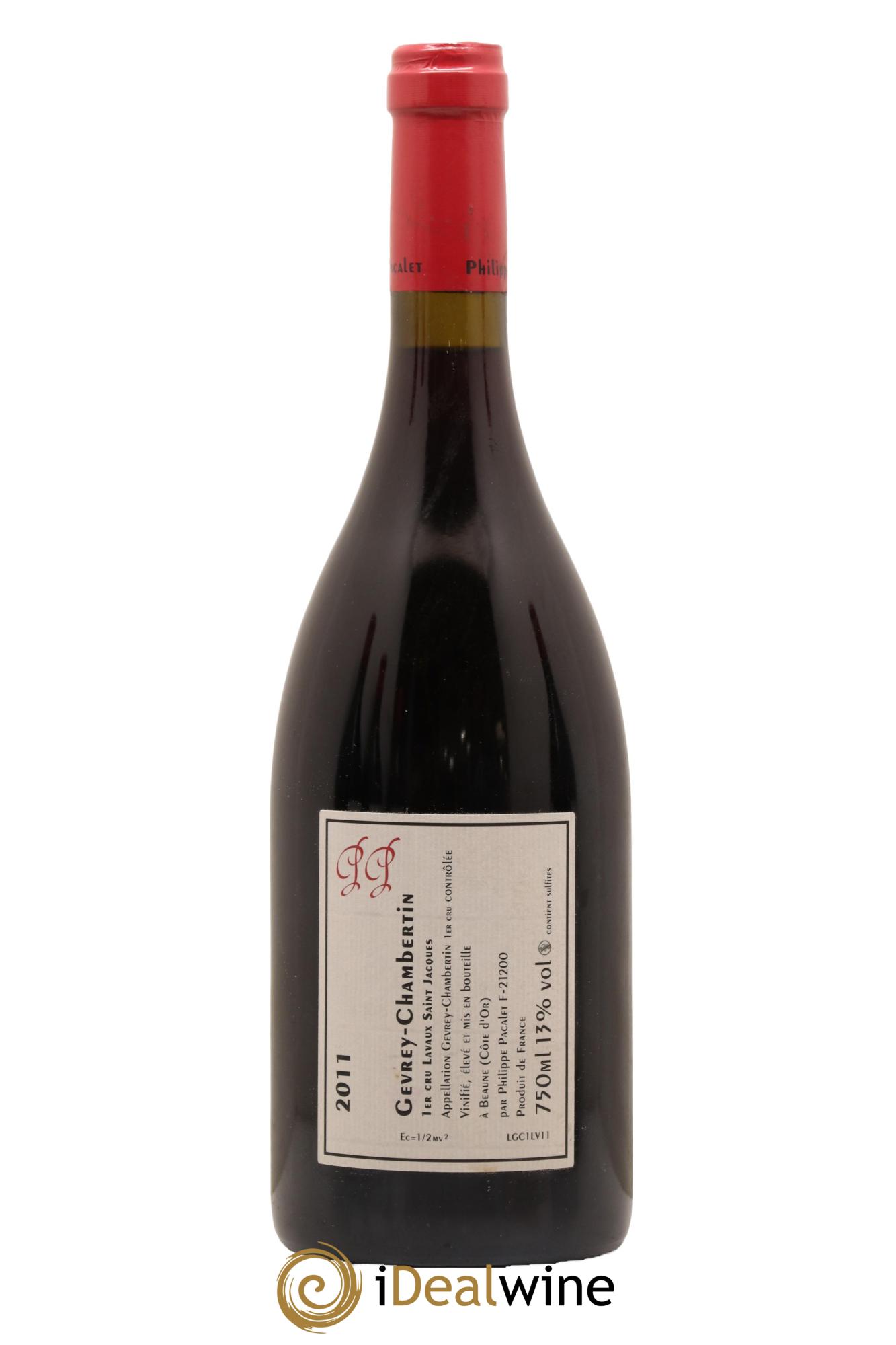Gevrey-Chambertin 1er Cru Lavaux Saint-Jacques Philippe Pacalet 2011 - Lotto di 1 bottiglia - 1
