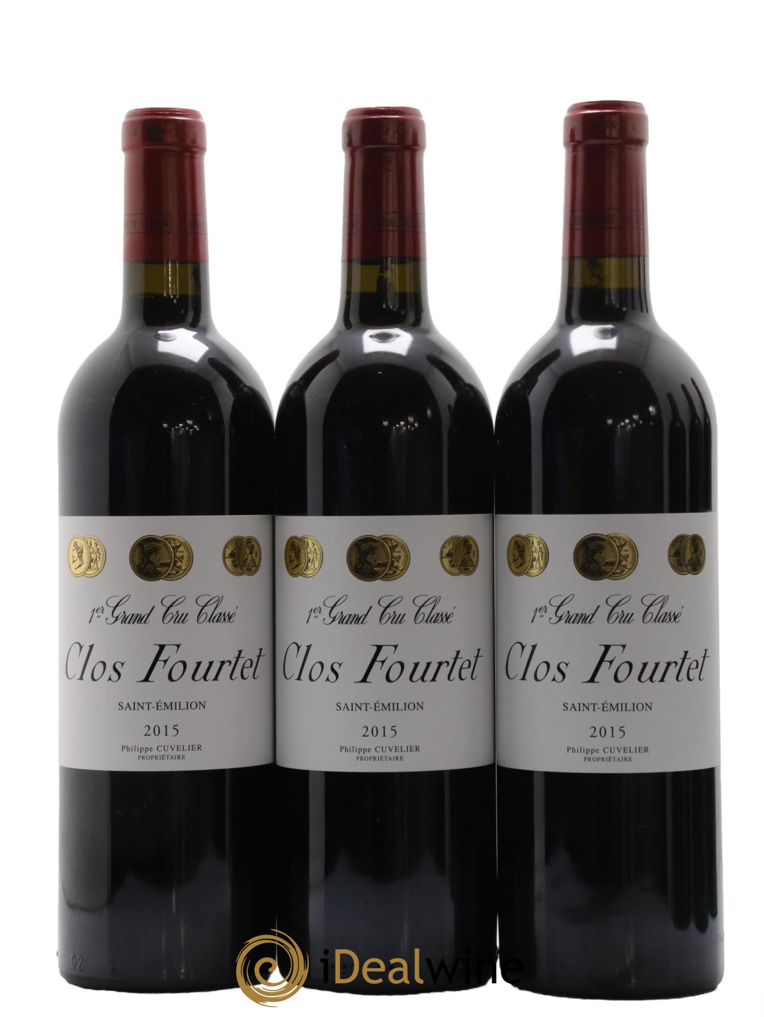 Clos Fourtet 1er Grand Cru Classé B 2015 - Lot de 6 bouteilles - 1