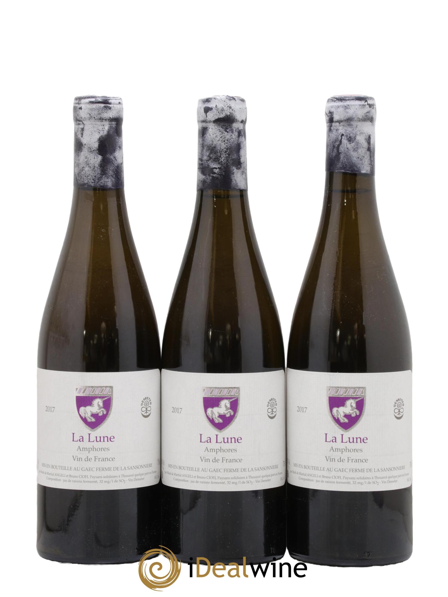 Vin de France La Lune Amphores Mark Angeli (Domaine) - Ferme de la Sansonnière 2017 - Lot of 3 bottles - 0