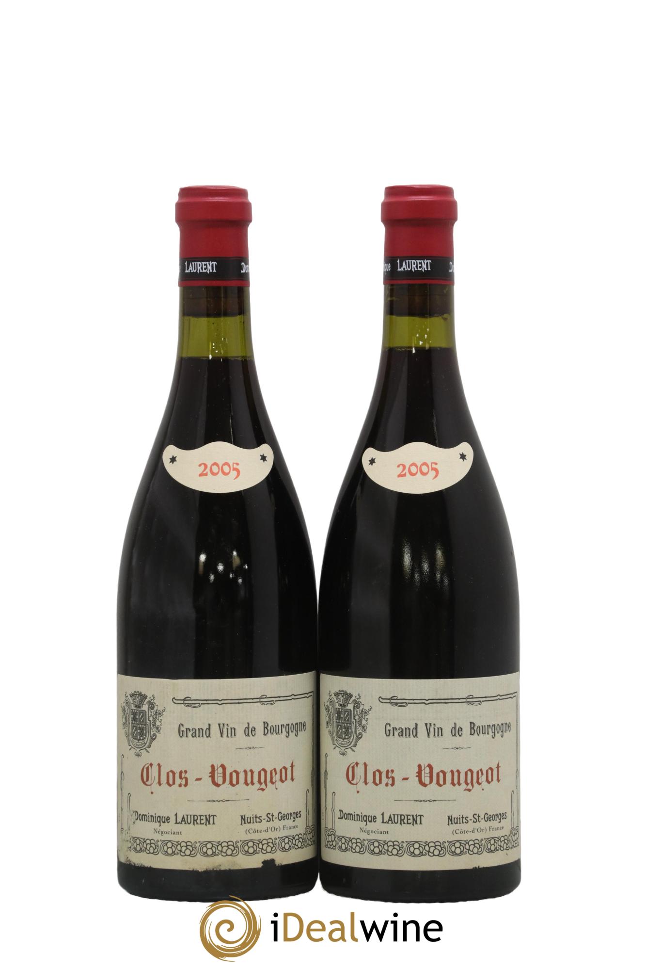 Clos de Vougeot Grand Cru Dominique Laurent 2005 - Lot de 2 bouteilles - 0