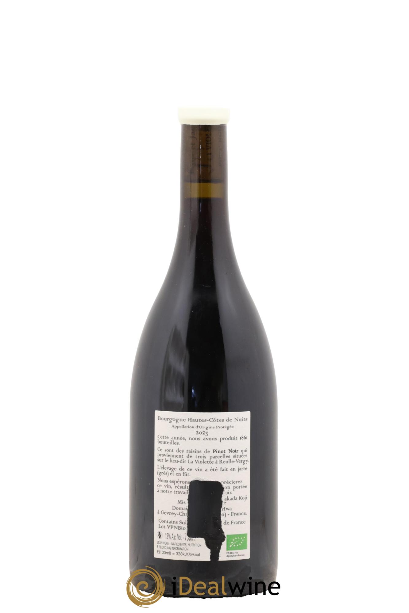 Bourgogne La Violette Pinot Noir Koji Nakada 2023 - Lot de 1 bouteille - 1