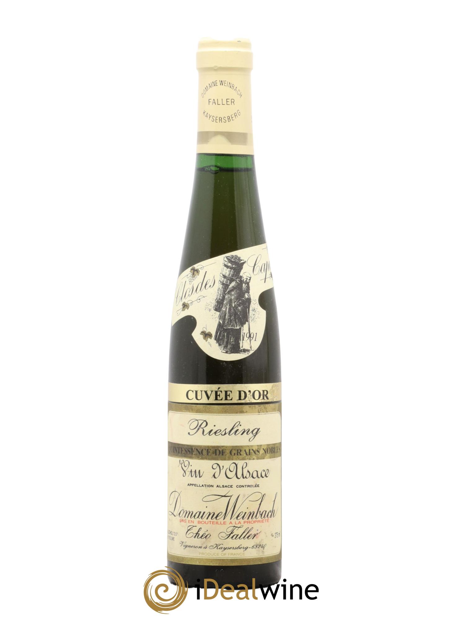 Alsace Riesling Quintessence de Grains Nobles Cuvée d'Or Weinbach 1991 - Lotto di 1 mezza bottiglia - 0