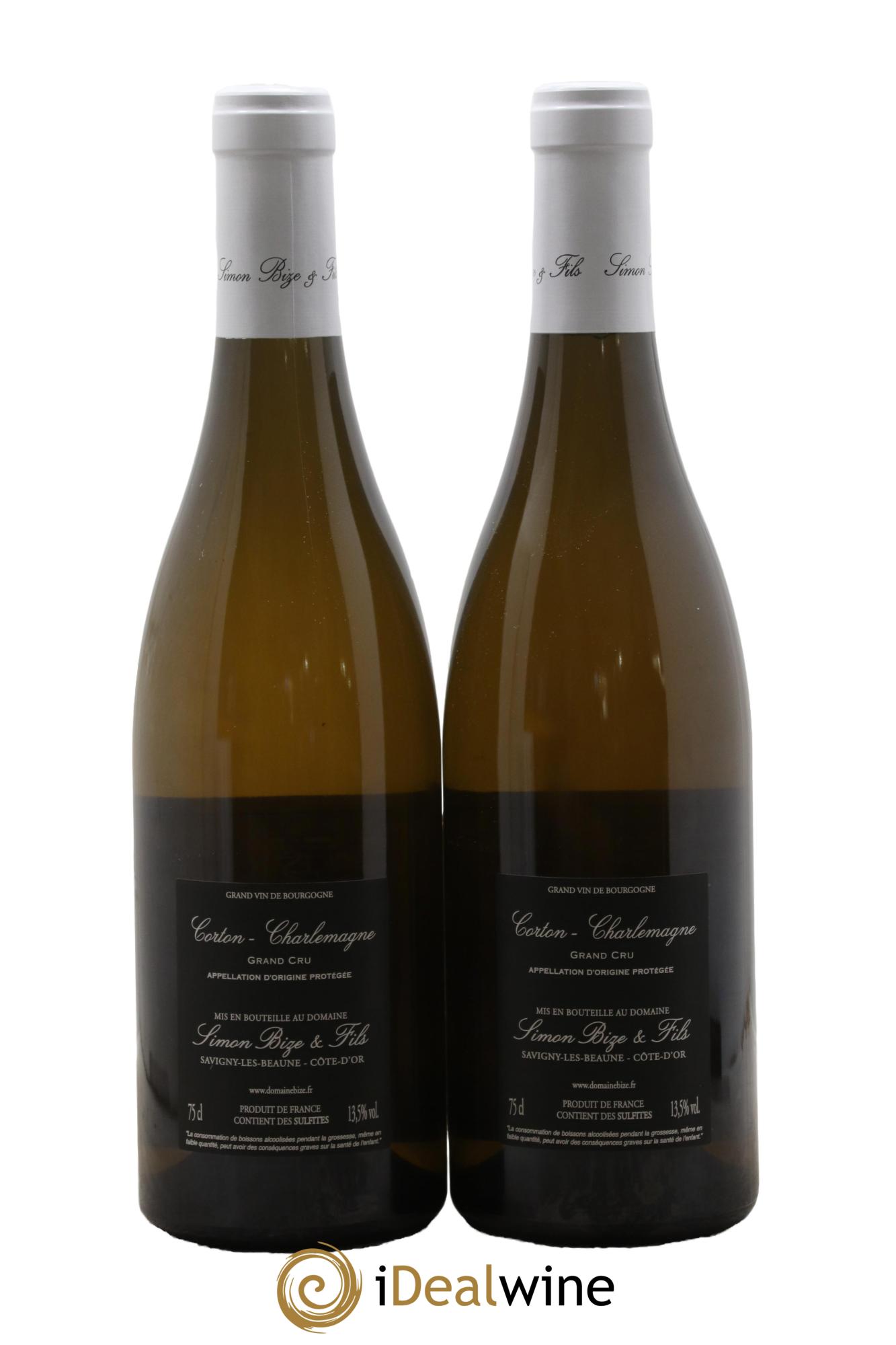 Corton-Charlemagne Grand Cru Simon Bize & Fils 2019 - Posten von 2 Flaschen - 1