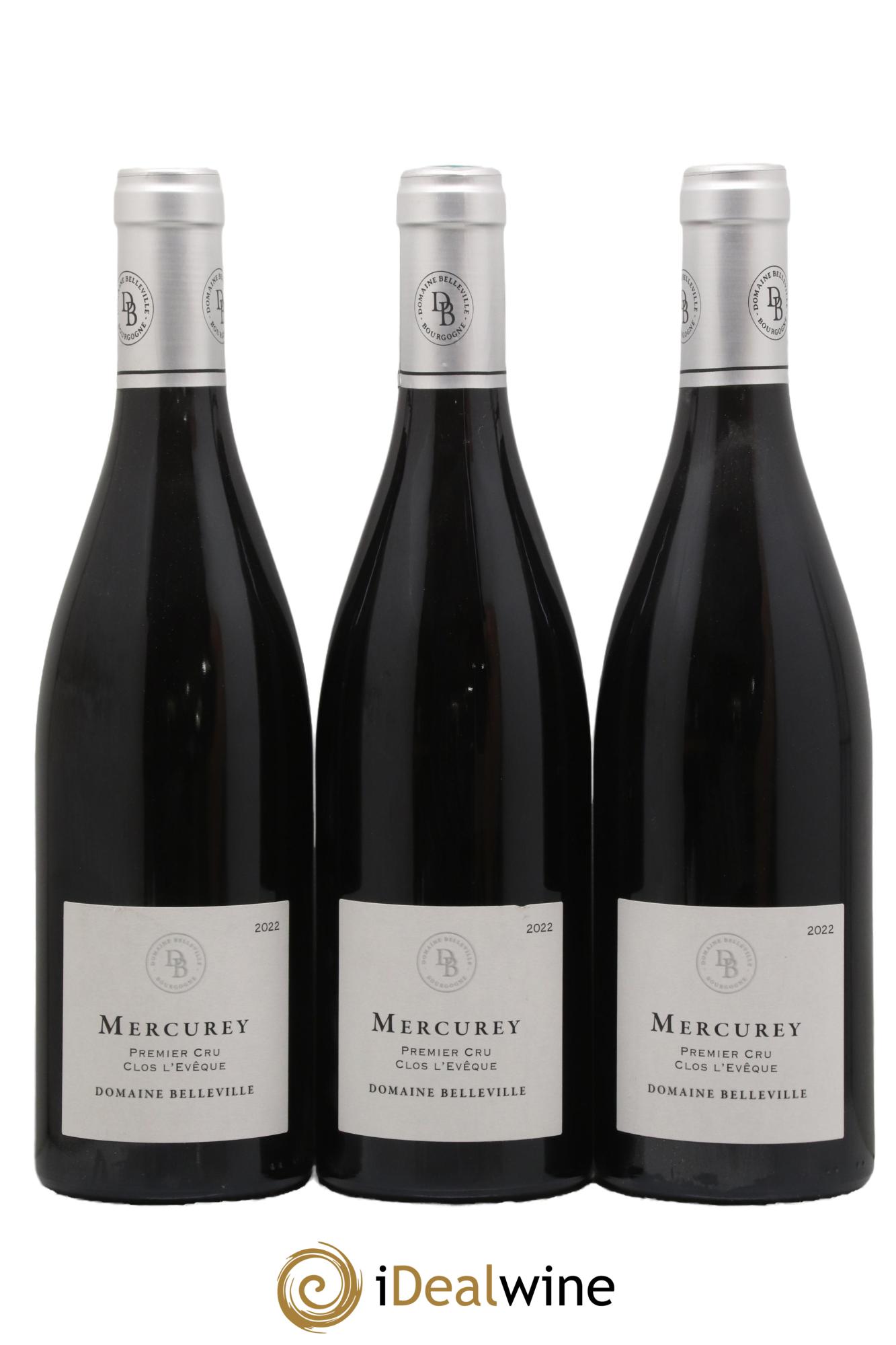 Mercurey 1er Cru Clos l'Evêque Belleville 2022 - Posten von 3 Flaschen - 0