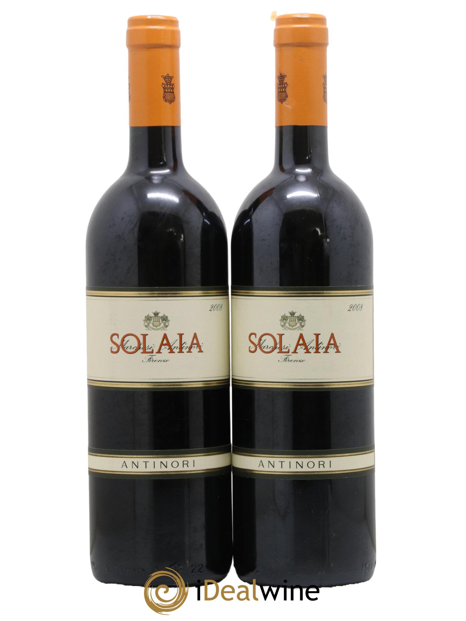 Toscana IGT Solaia Tenuta Tignanello - Marchesi Antinori 2008 - Lot de 2 bouteilles - 0