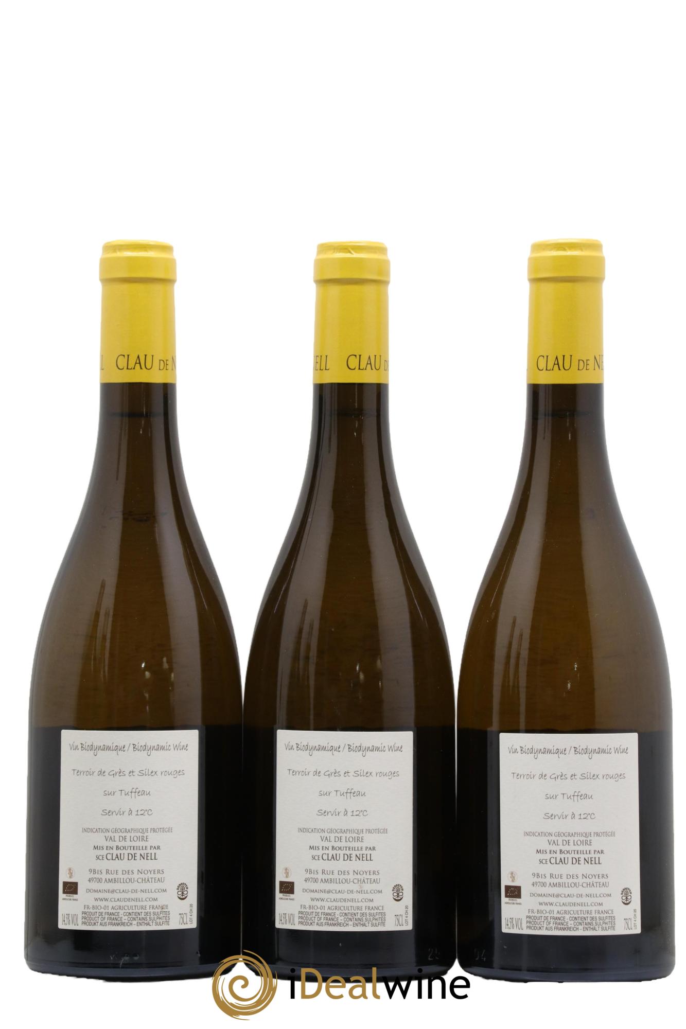 IGP Val de Loire Chenin Blanc Clau de Nell 2020 - Posten von 3 Flaschen - 1