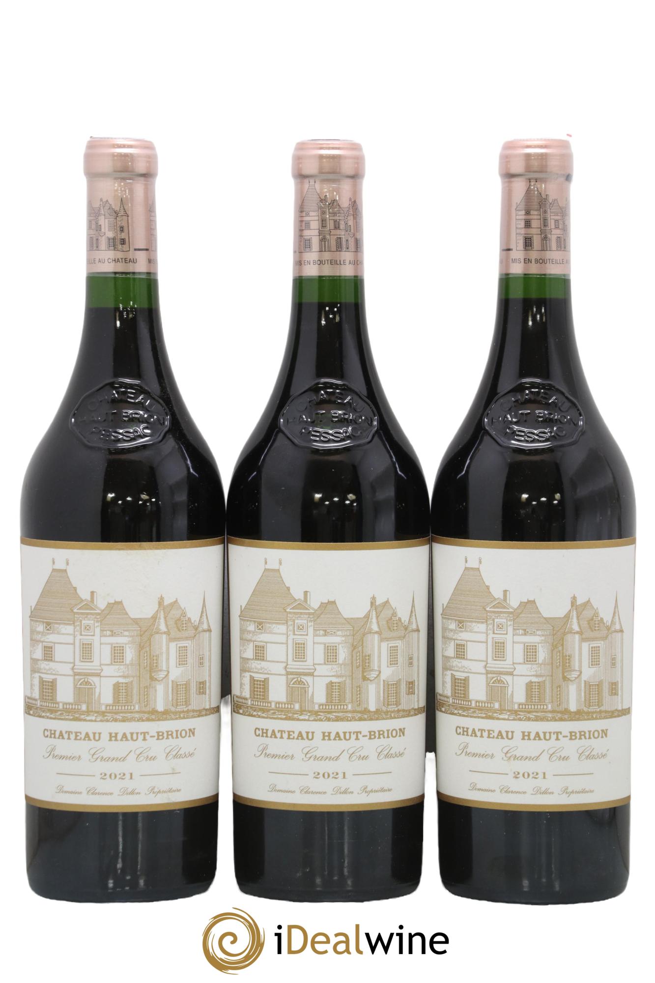 Château Haut Brion 1er Grand Cru Classé 2021 - Lotto di 3 bottiglie - 0