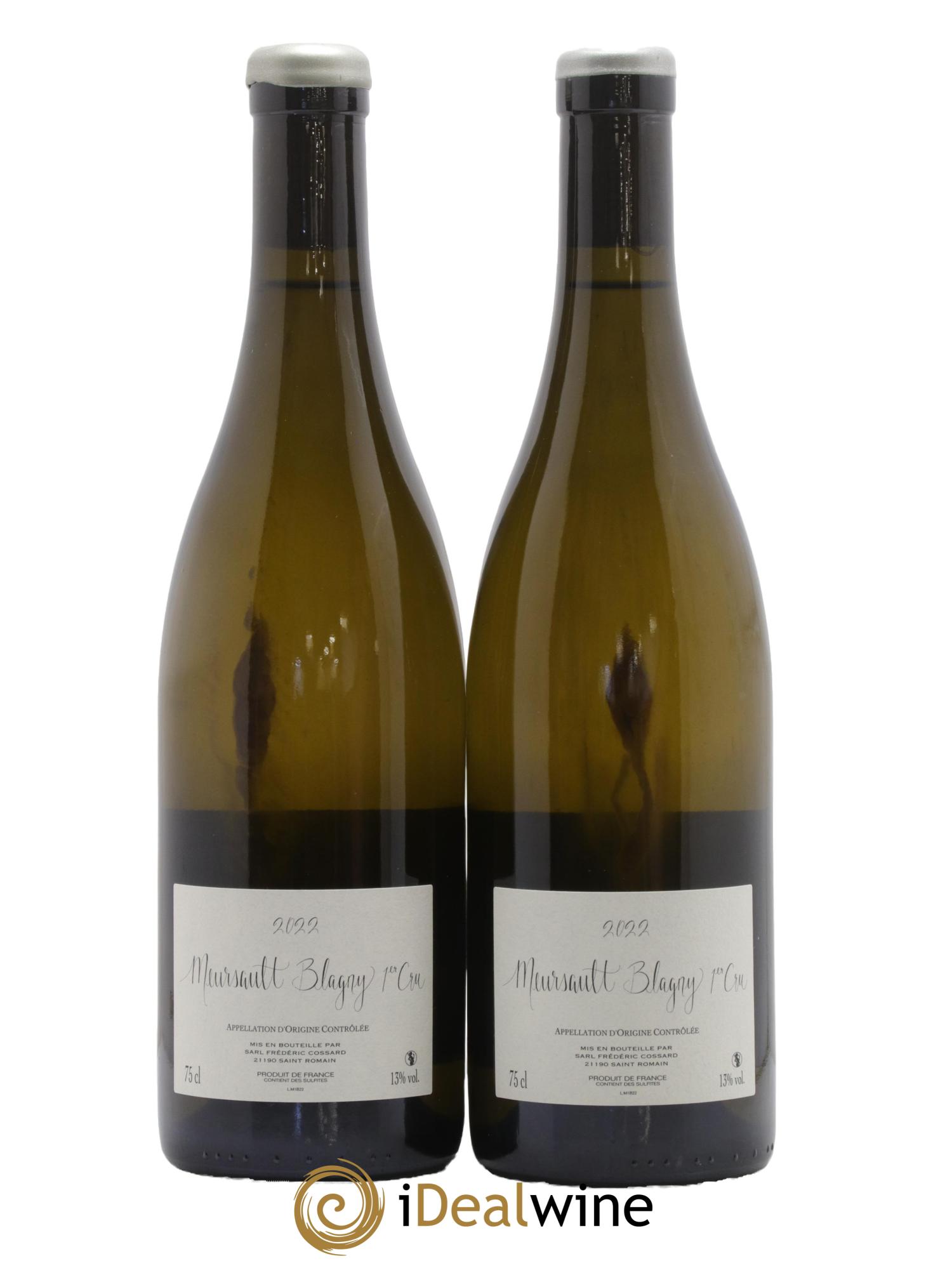 Meursault 1er Cru Blagny Fraté Frédéric Cossard Blagny Fraté Frédéric Cossard 2022 - Lot de 2 bouteilles - 1