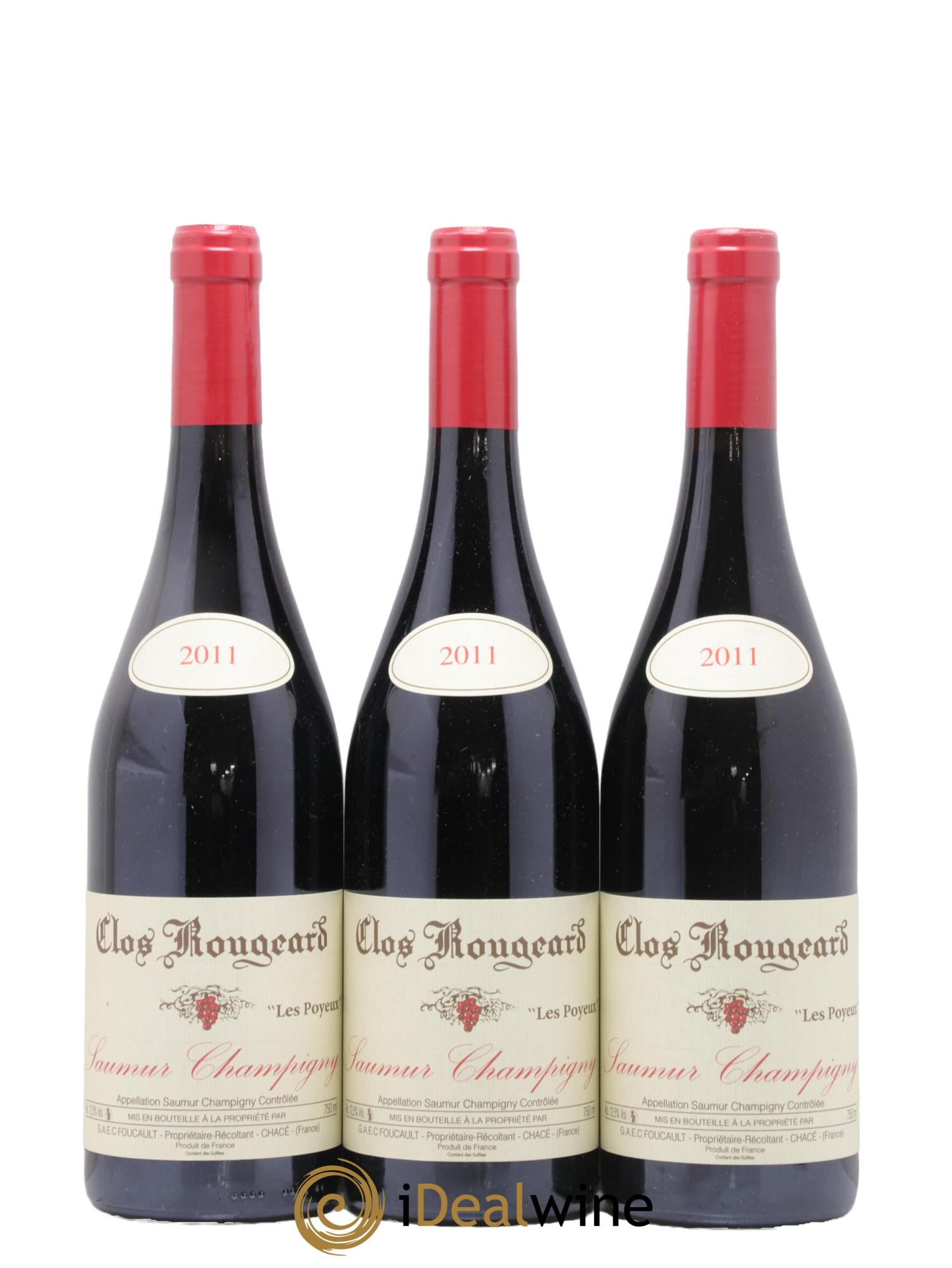 Saumur-Champigny Les Poyeux Clos Rougeard 2011 - Lot de 3 bouteilles - 0