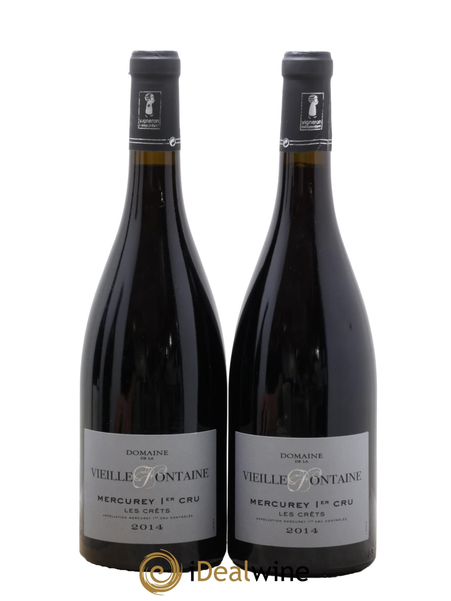 Mercurey 1er Cru Les Crets Domaine De La Veille Fontaine 2014 - Lot de 2 bouteilles - 0