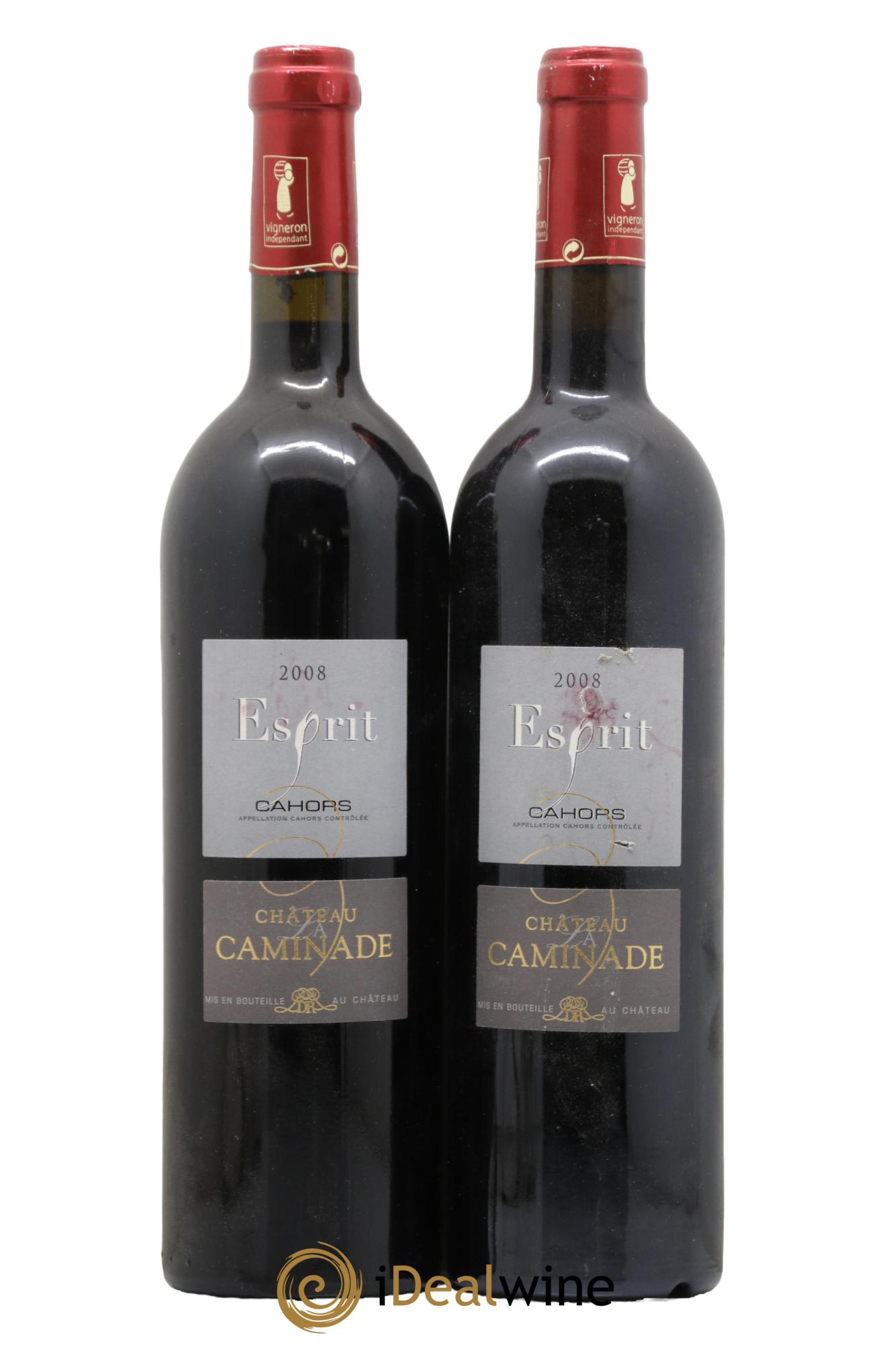 Cahors Esprit Château La Caminade 2008 - Lot de 2 bouteilles - 0
