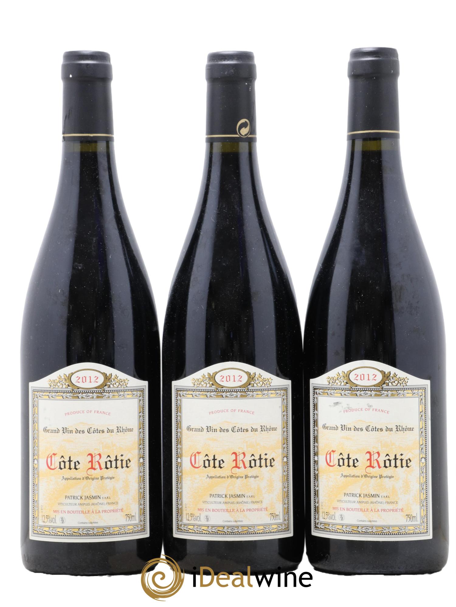 Côte-Rôtie Jasmin (Domaine) 2012 - Lot de 3 bouteilles - 0