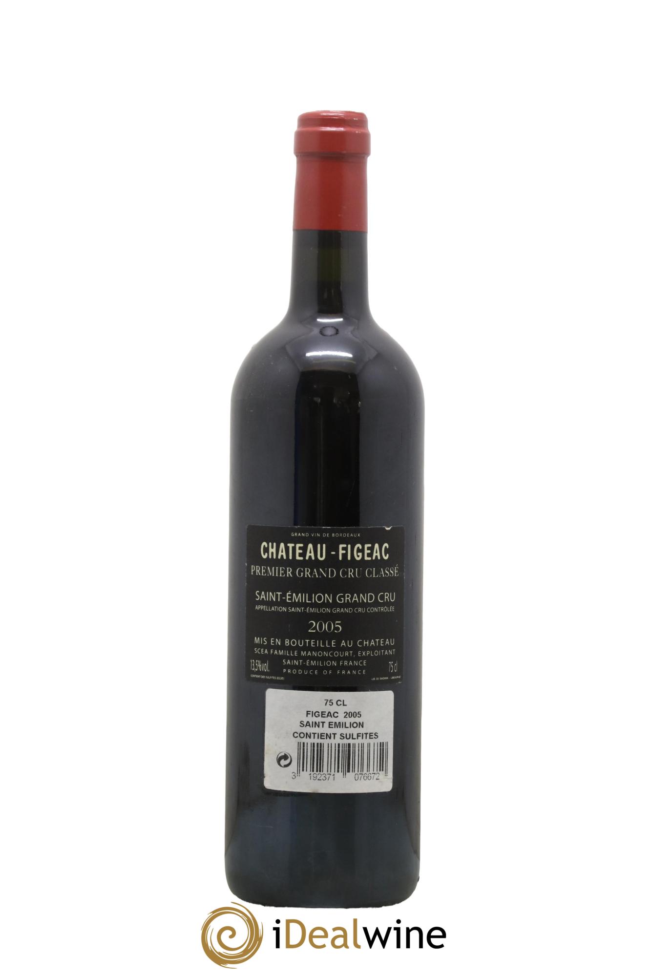 Château Figeac 1er Grand Cru Classé A 2005 - Lotto di 1 bottiglia - 1