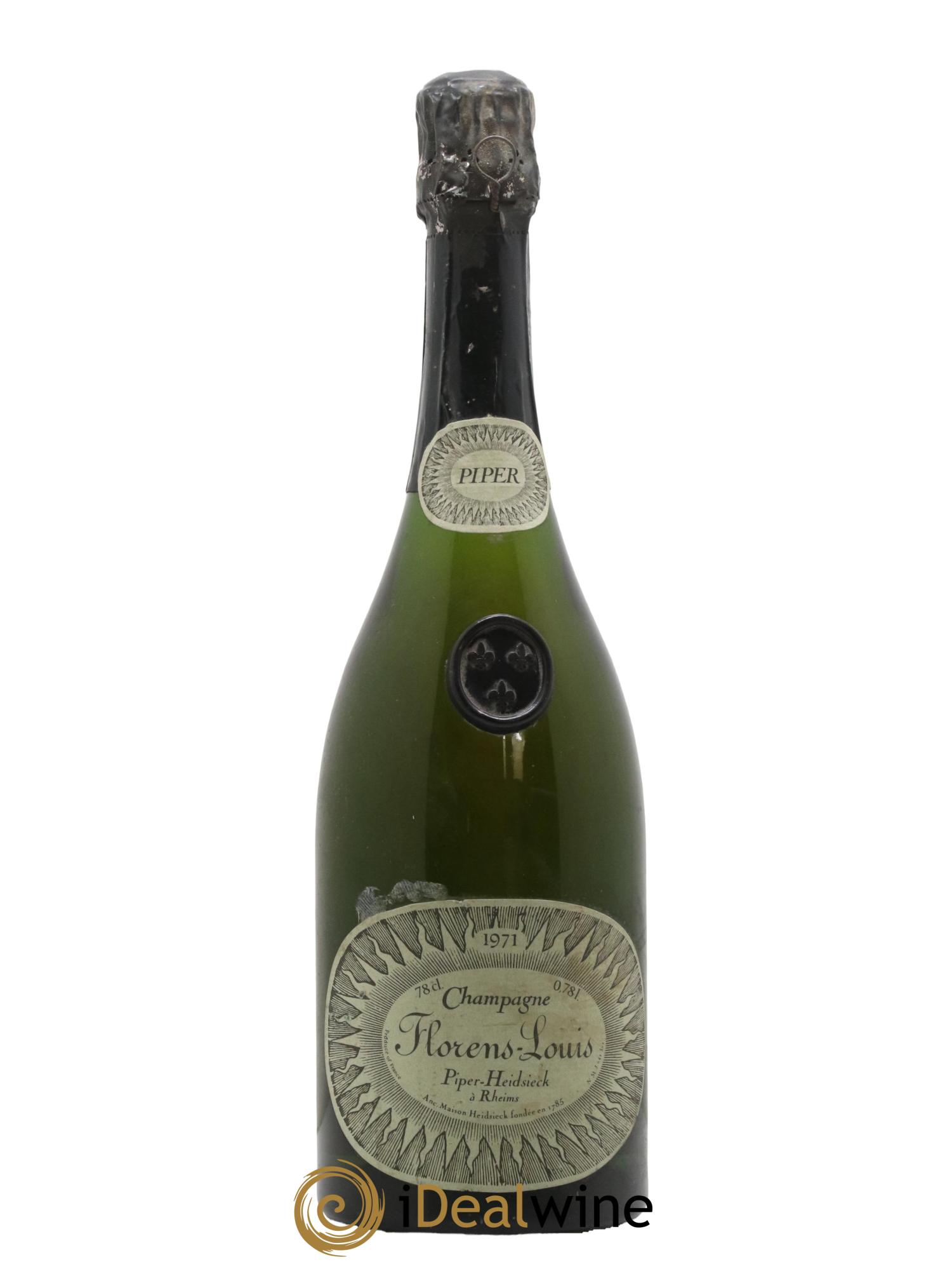 Champagne Cuvee Florens Louis Maison Piper Heidsieck 1971 - Lot de 1 bouteille - 0