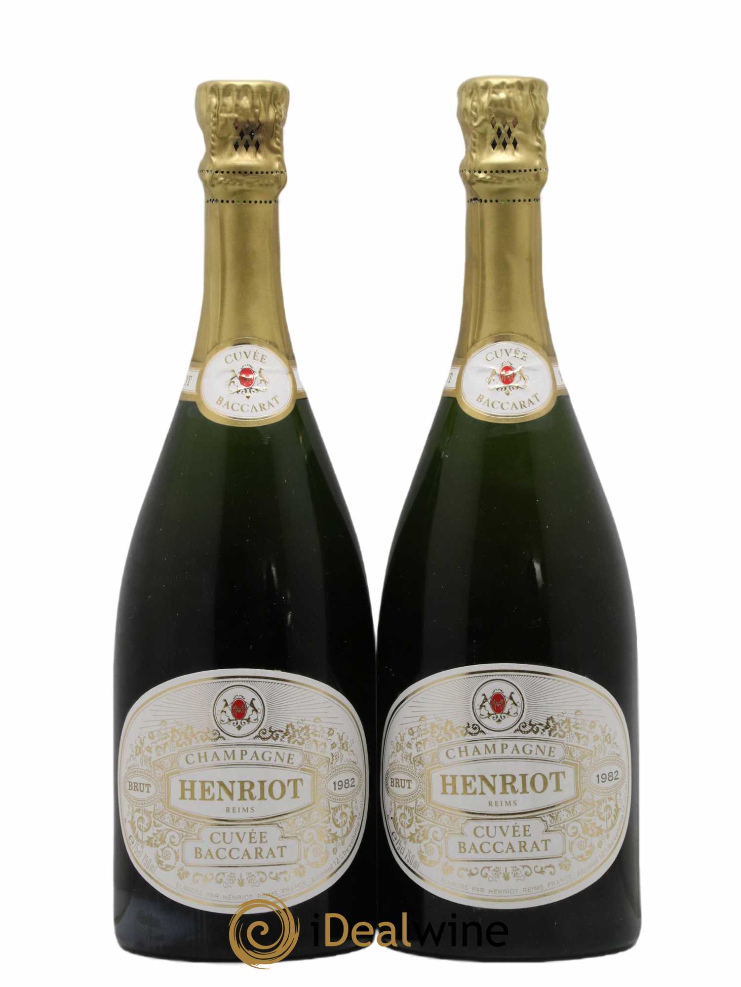 Brut Millésimé Henriot 1982 - Lot of 2 bottles - 0