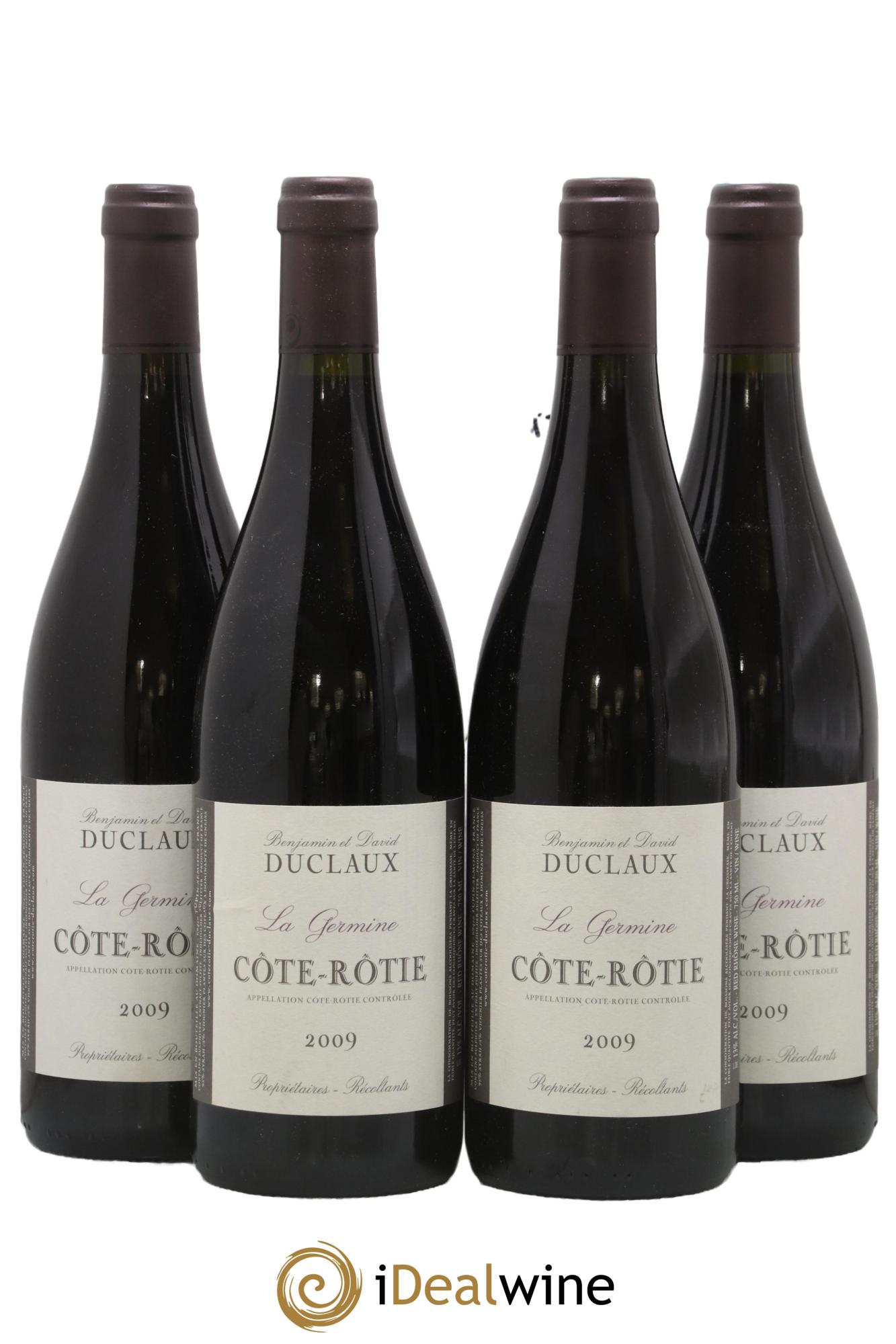 Côte-Rôtie La Germine Domaine Duclaux 2009 - Lot de 4 bouteilles - 0