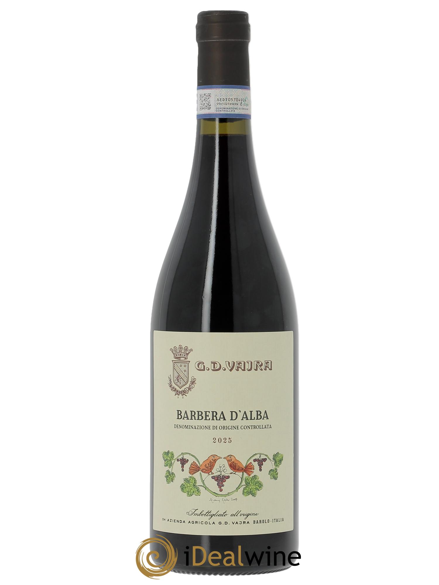 Barbera d'Alba DOC Superiore G.D Vajra 2025 - Posten von 1 Flasche - 0