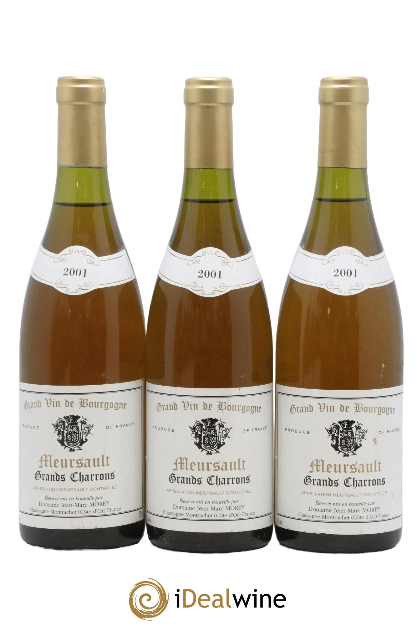 Meursault Les grands charronsJean Marc Morey 2001 - Posten von 3 Flaschen - 0