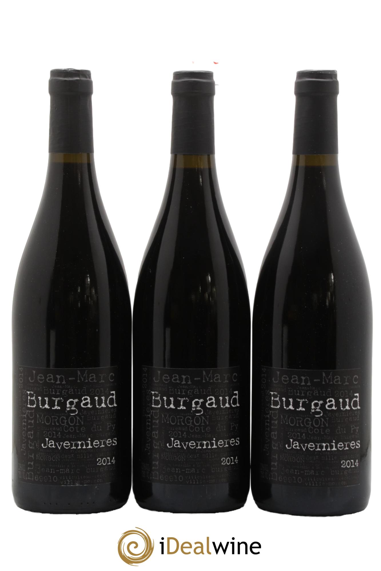 Morgon Côte du Py Javernières Jean-Marc Burgaud (Domaine) 2014 - Lot de 3 bouteilles - 0