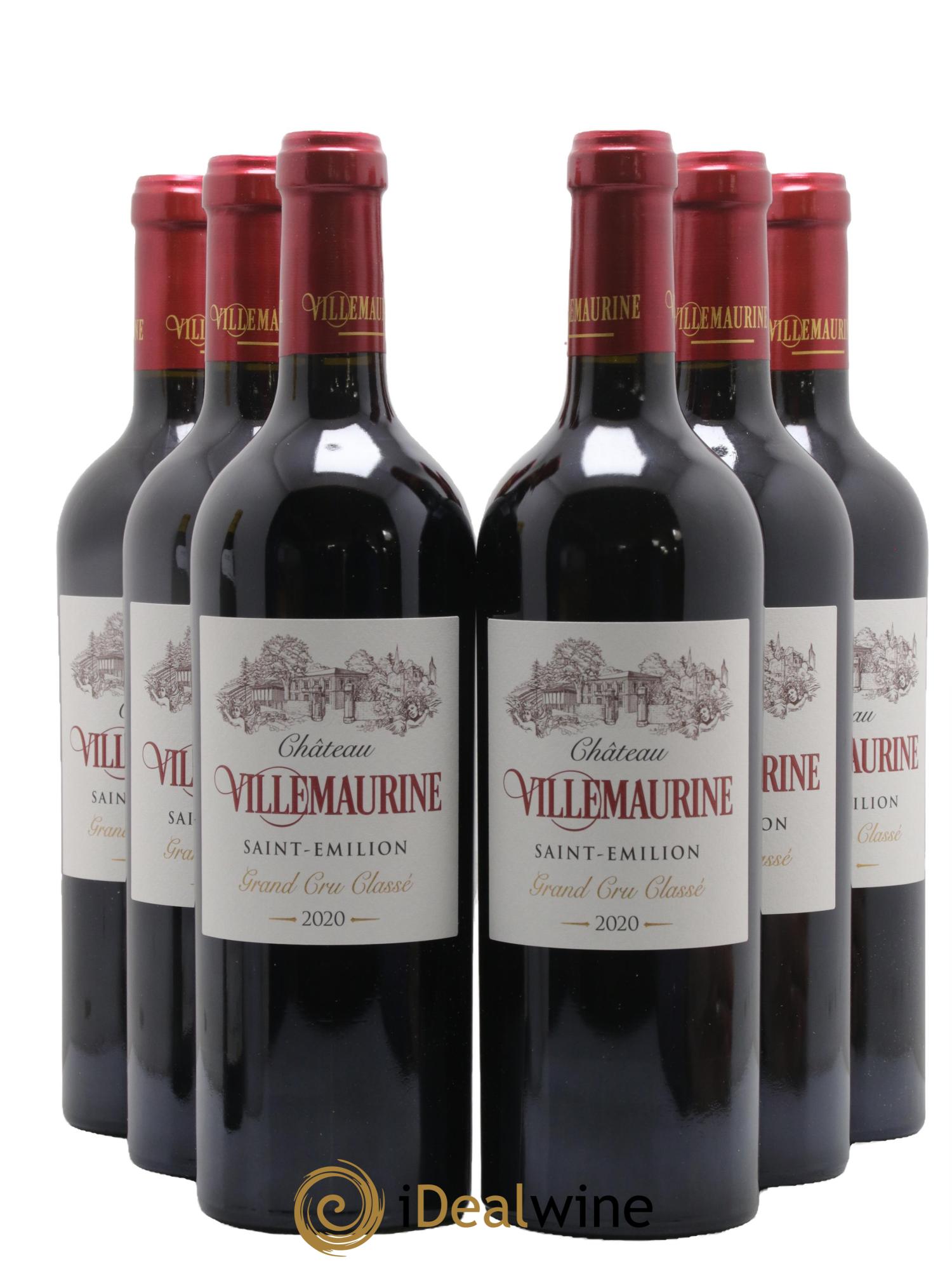 Château Villemaurine Grand Cru Classé 2020 - Lot de 6 bouteilles - 0