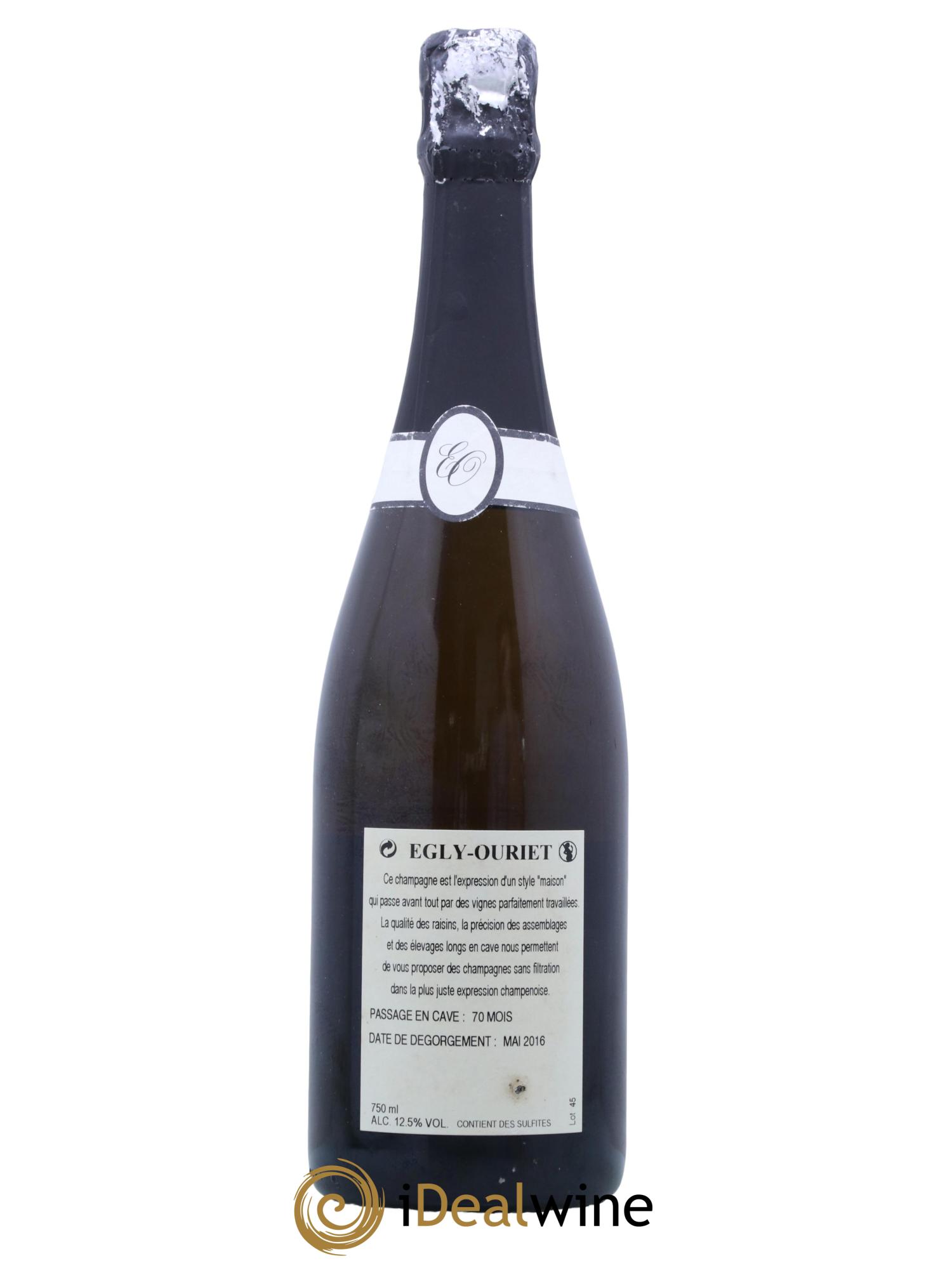 Blanc de Noirs Les Crayères Vieilles vignes Egly-Ouriet - Lot de 1 bouteille - 1