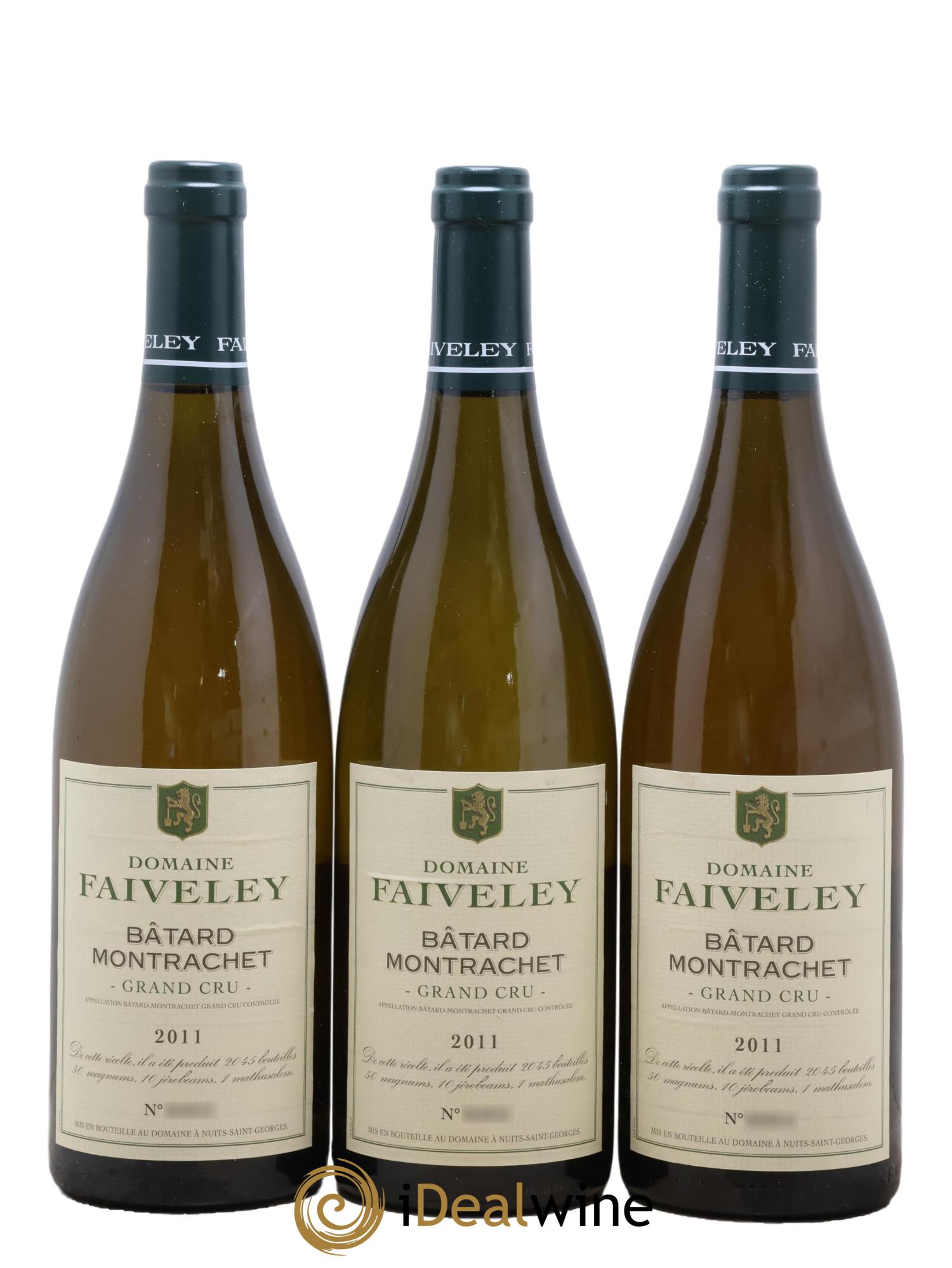 Bâtard-Montrachet Grand Cru Faiveley 2011 - Lot de 3 bouteilles - 0