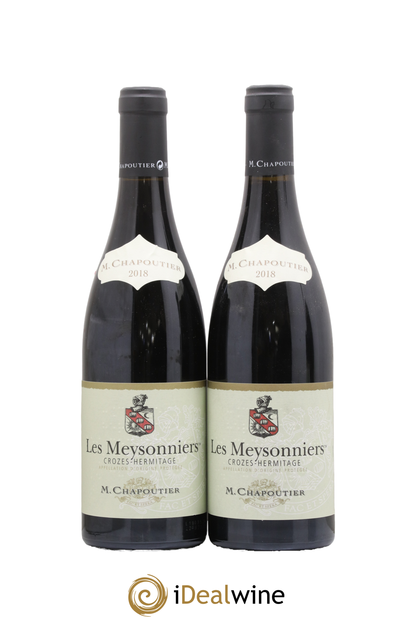 Crozes-Hermitage Les Meysonniers Chapoutier 2018 - Lot of 2 bottles - 0