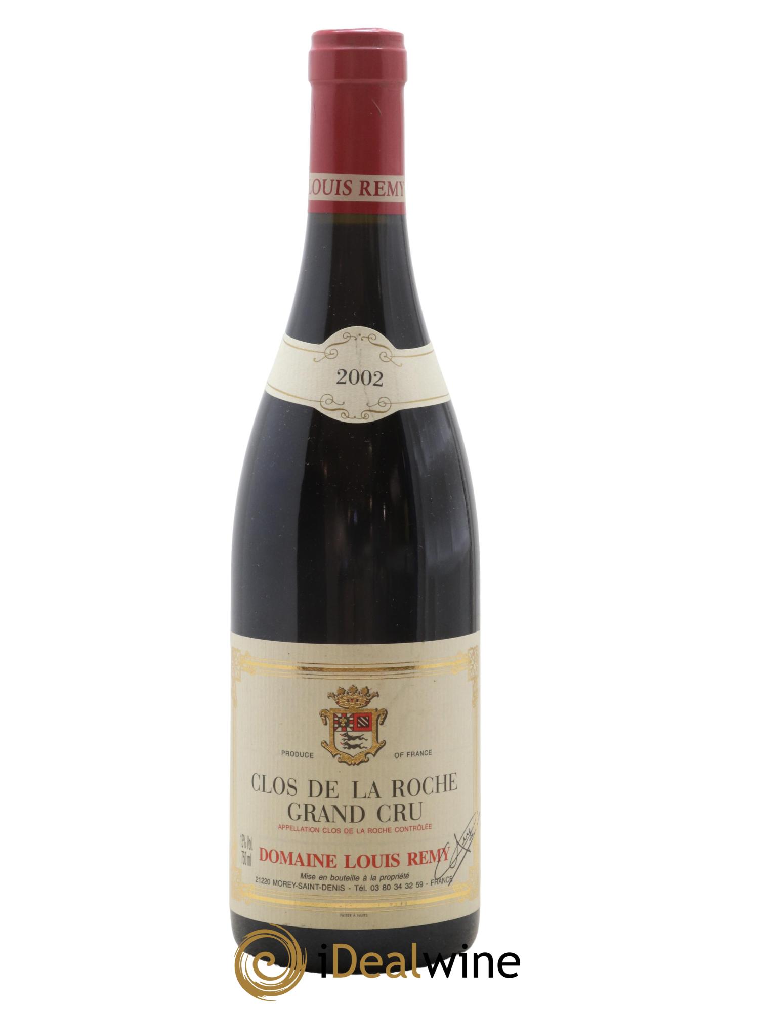 Clos de la Roche Grand Cru Louis Remy - Chantal Remy (Domaine) 2002 - Lotto di 1 bottiglia - 0