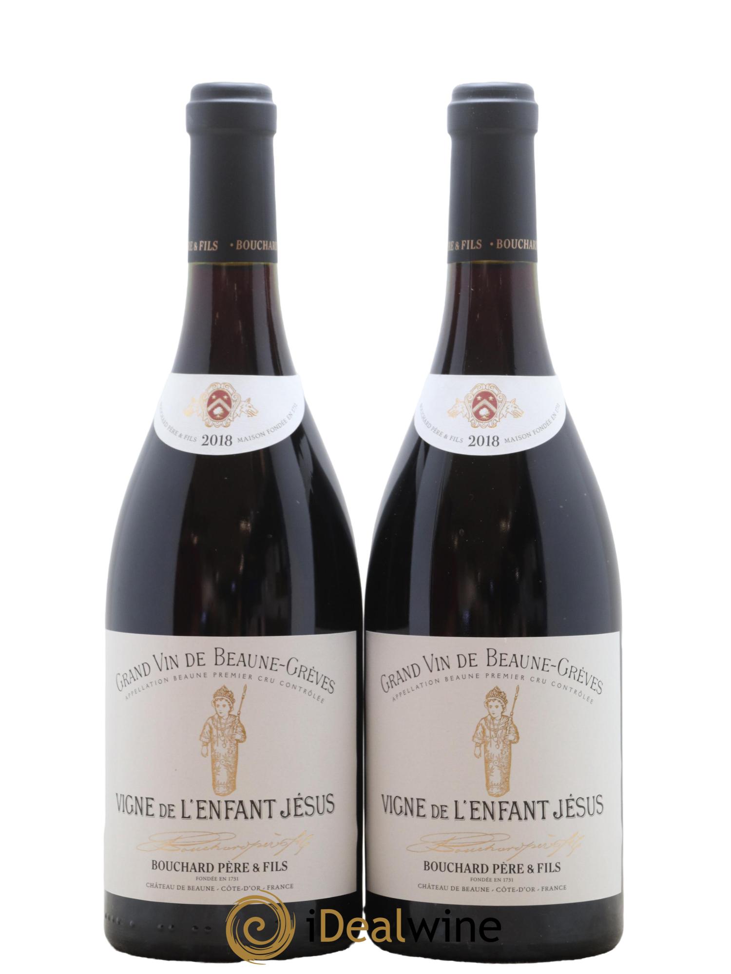 Beaune 1er Cru Grèves - Vigne de l'Enfant Jésus Bouchard Père & Fils 2018 - Lot de 2 bouteilles - 0