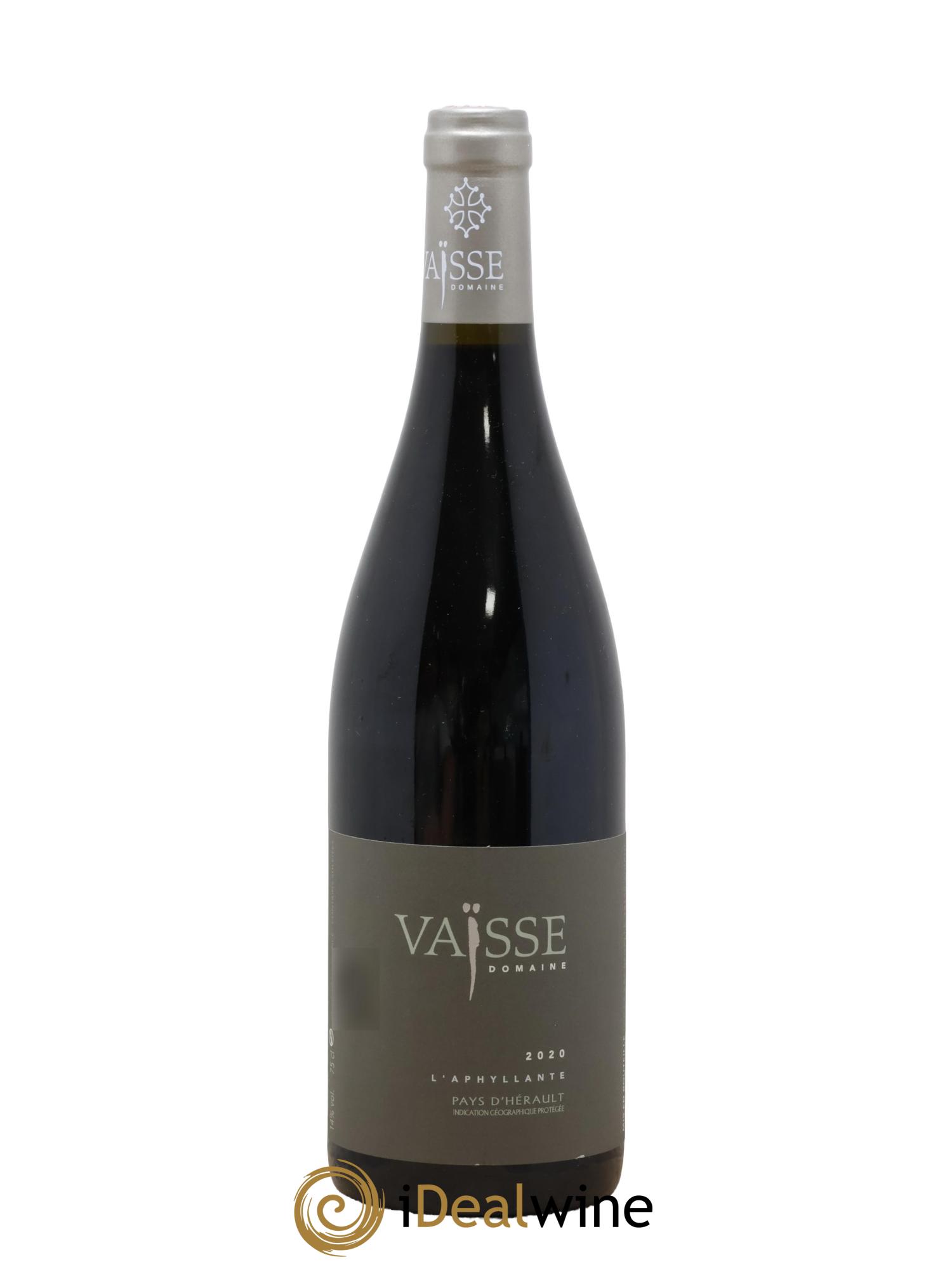 Pays d'Hérault L'Aphyllante Vaisse (Domaine) 2020 - Lot de 1 bouteille - 0