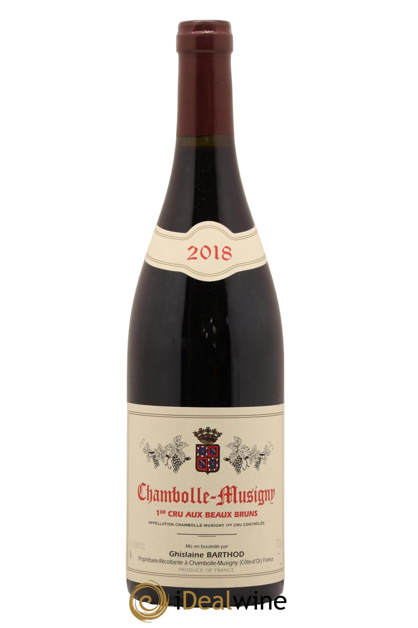 Chambolle-Musigny 1er Cru Aux Beaux Bruns Ghislaine Barthod 2018 - Lot de 1 bouteille - 0