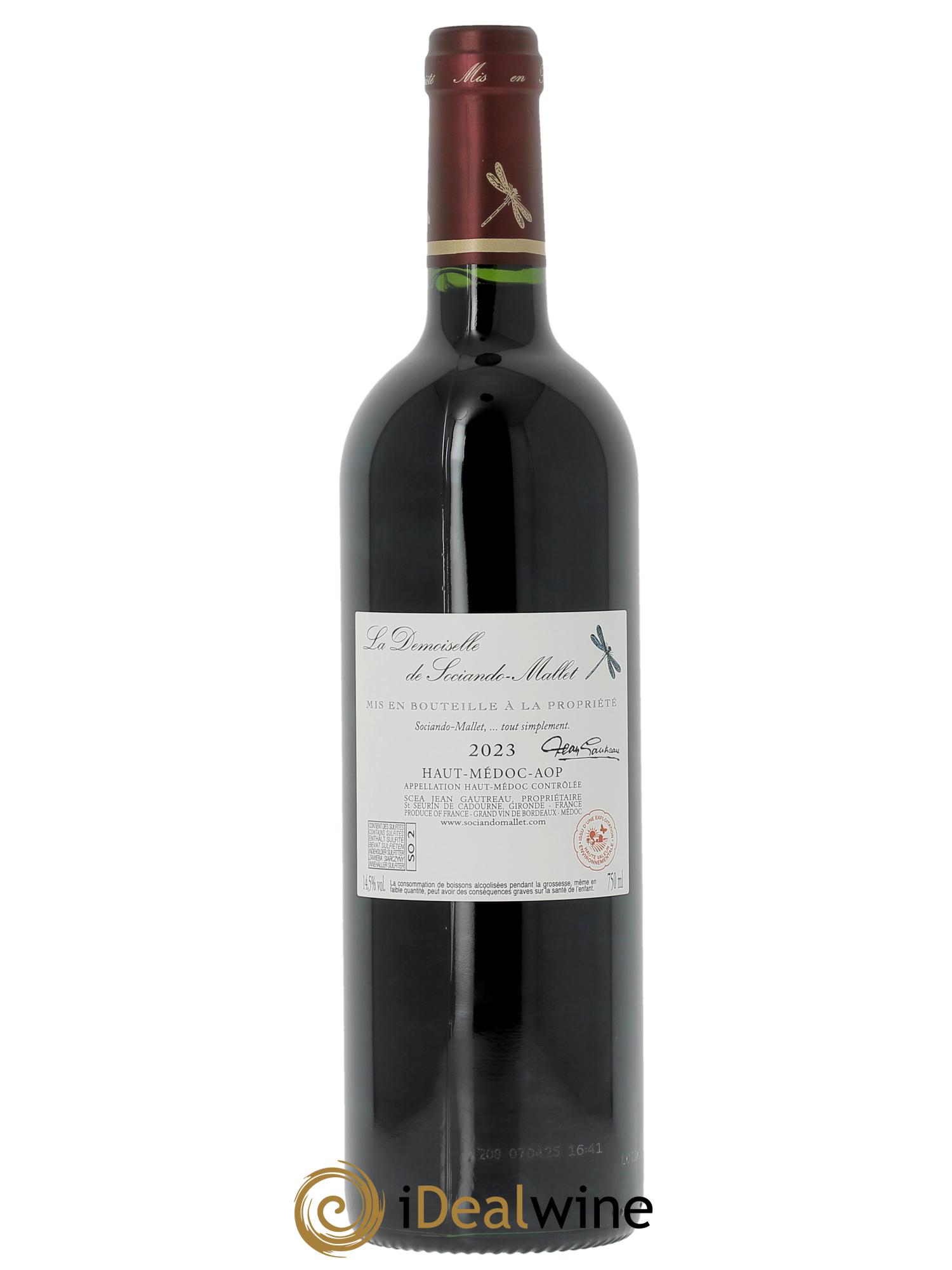 Demoiselle de Sociando Mallet Second Vin 2023 - Posten von 1 Flasche - 1