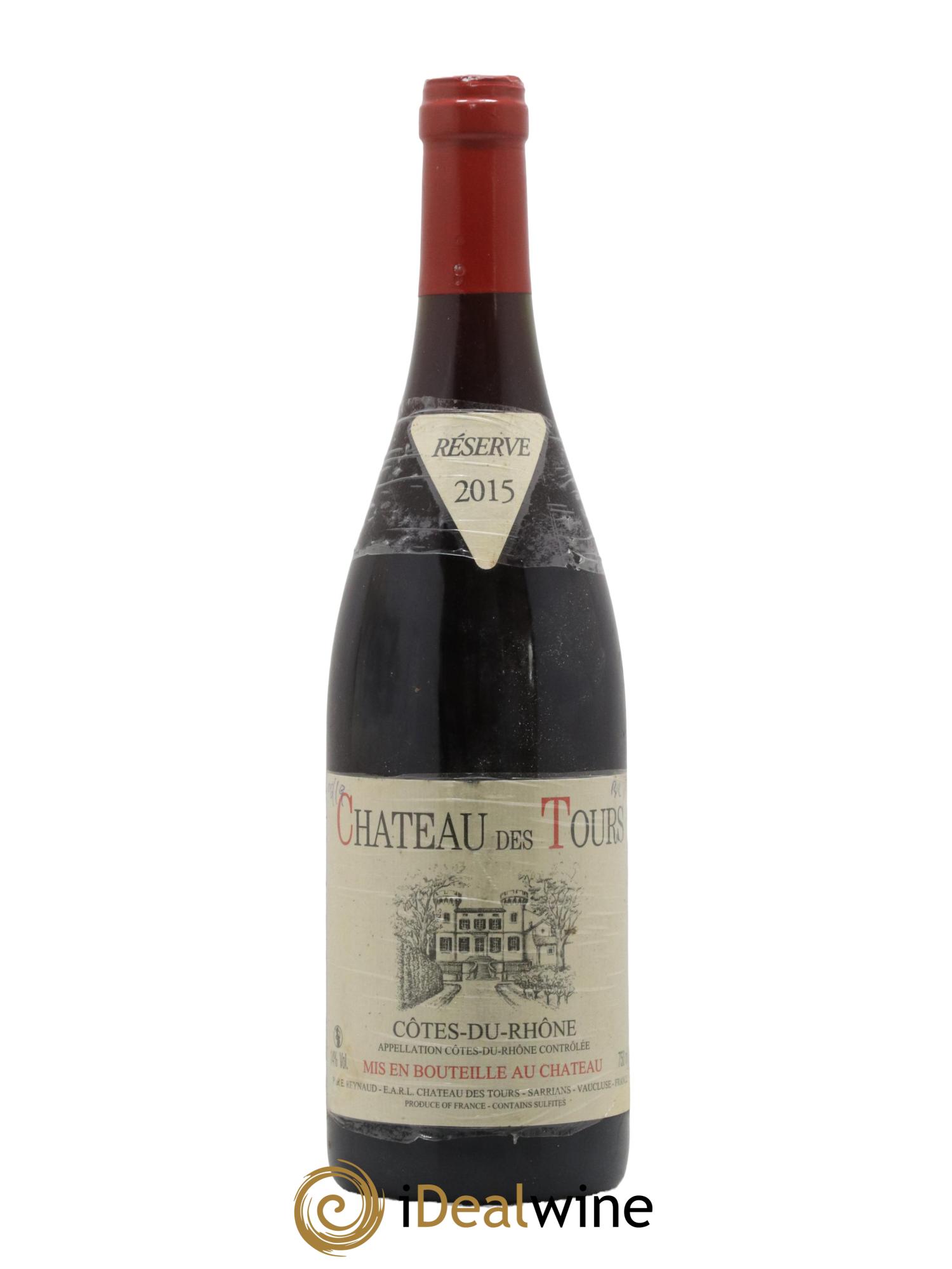 Côtes-du-Rhône Château des Tours Emmanuel Reynaud 2015 - Lot de 1 bouteille - 0