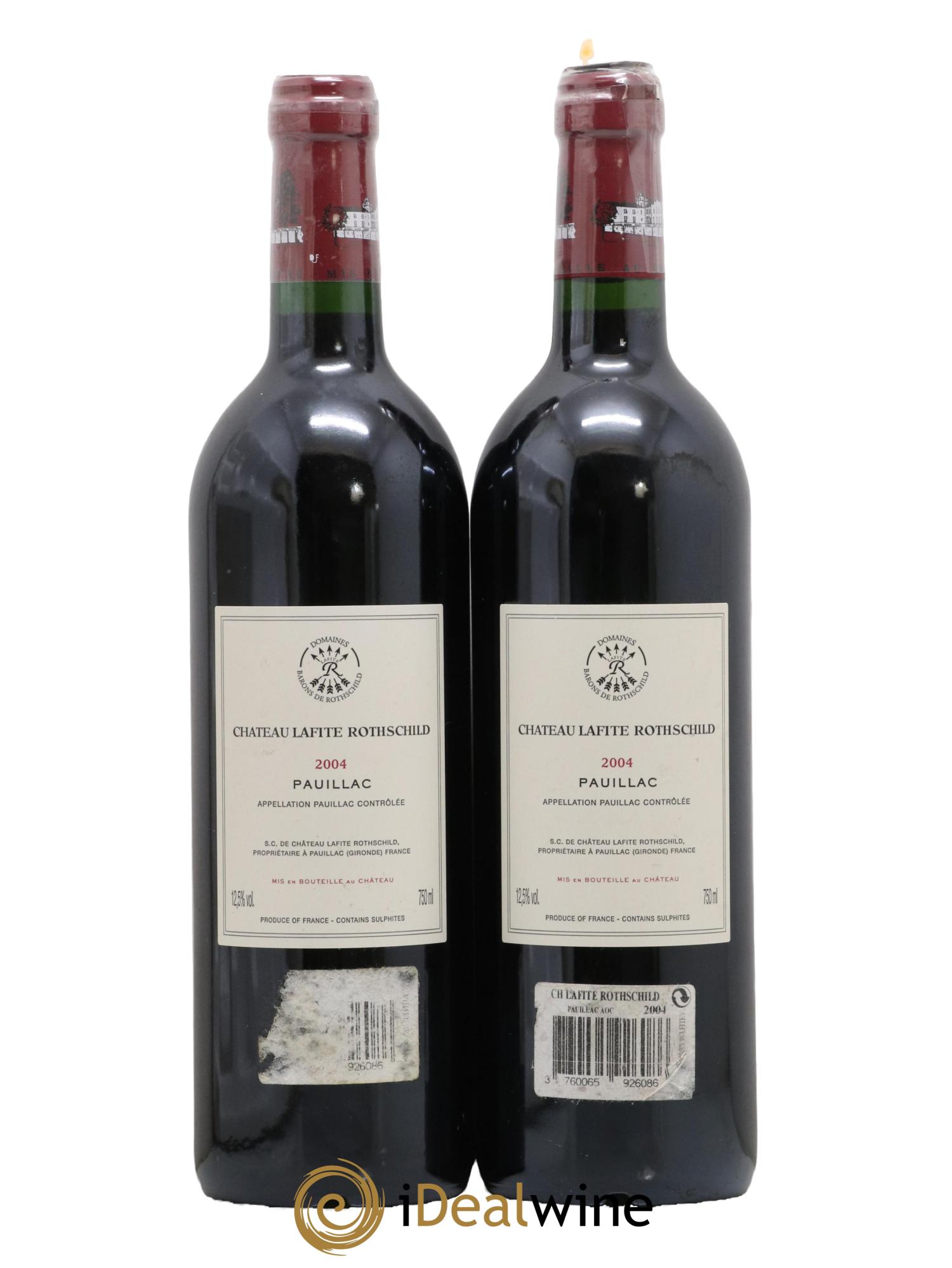Château Lafite Rothschild 1er Grand Cru Classé 2004 - Lot de 2 bouteilles - 1