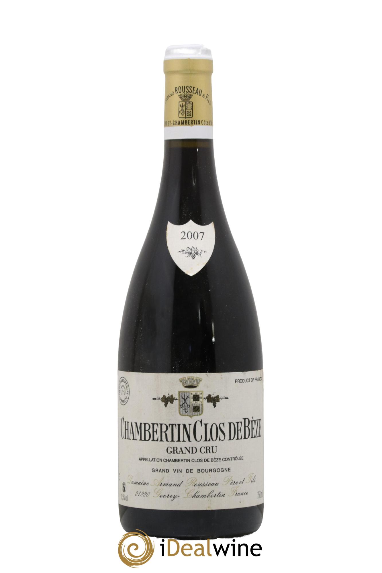 Chambertin Clos de Bèze Grand Cru Armand Rousseau (Domaine) 2007 - Lot of 1 bottle - 0