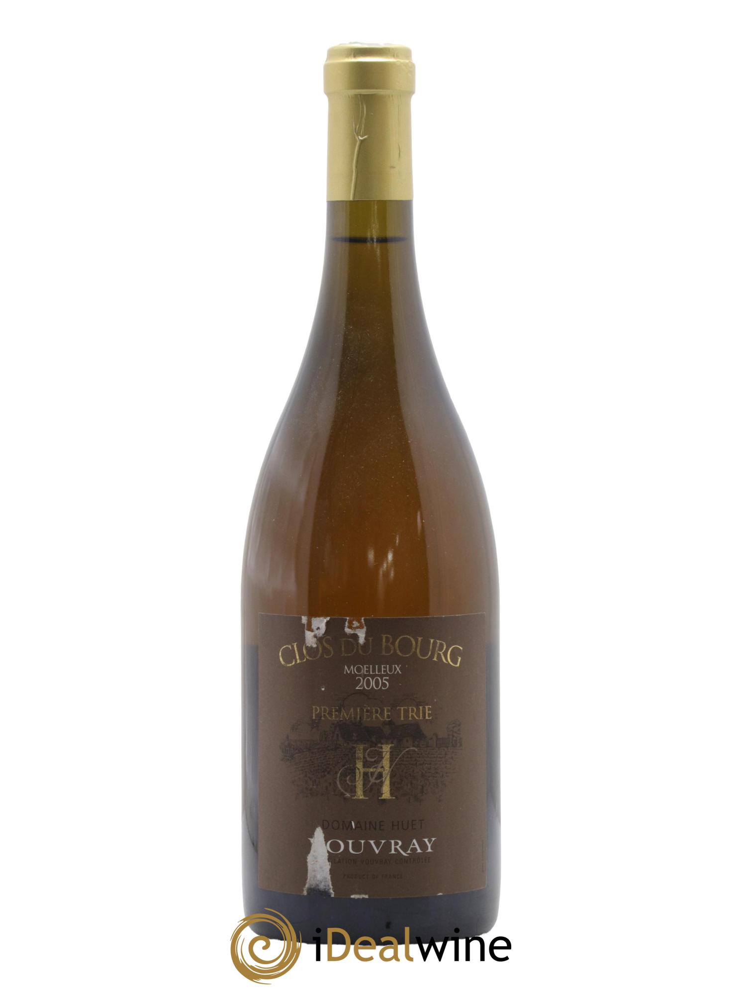 Vouvray Clos du Bourg Moelleux 1ère trie Domaine Huet 2005 - Lot de 1 bouteille - 0