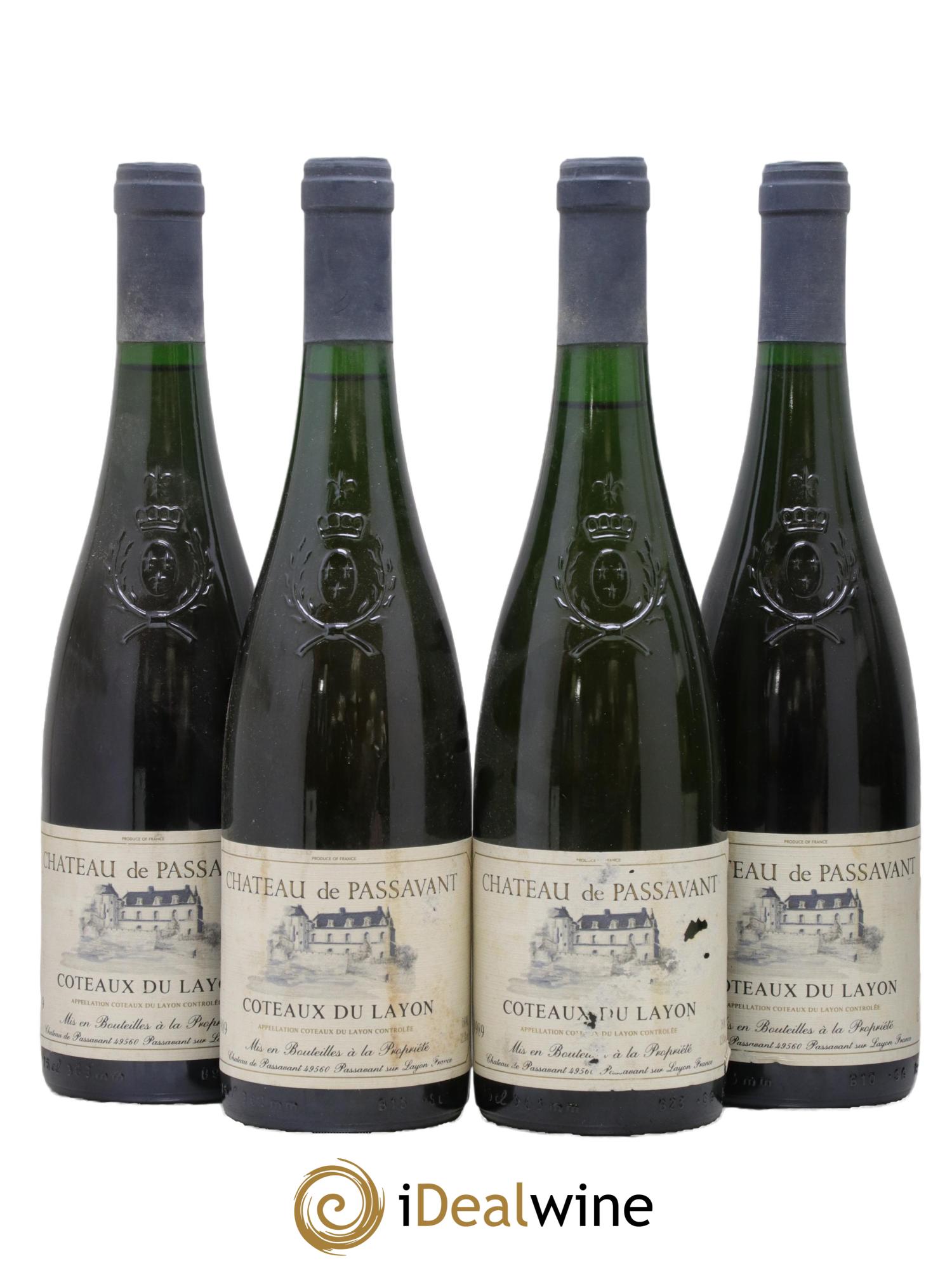 Coteaux du Layon Château De Passavant 1989 - Posten von 4 Flaschen - 0